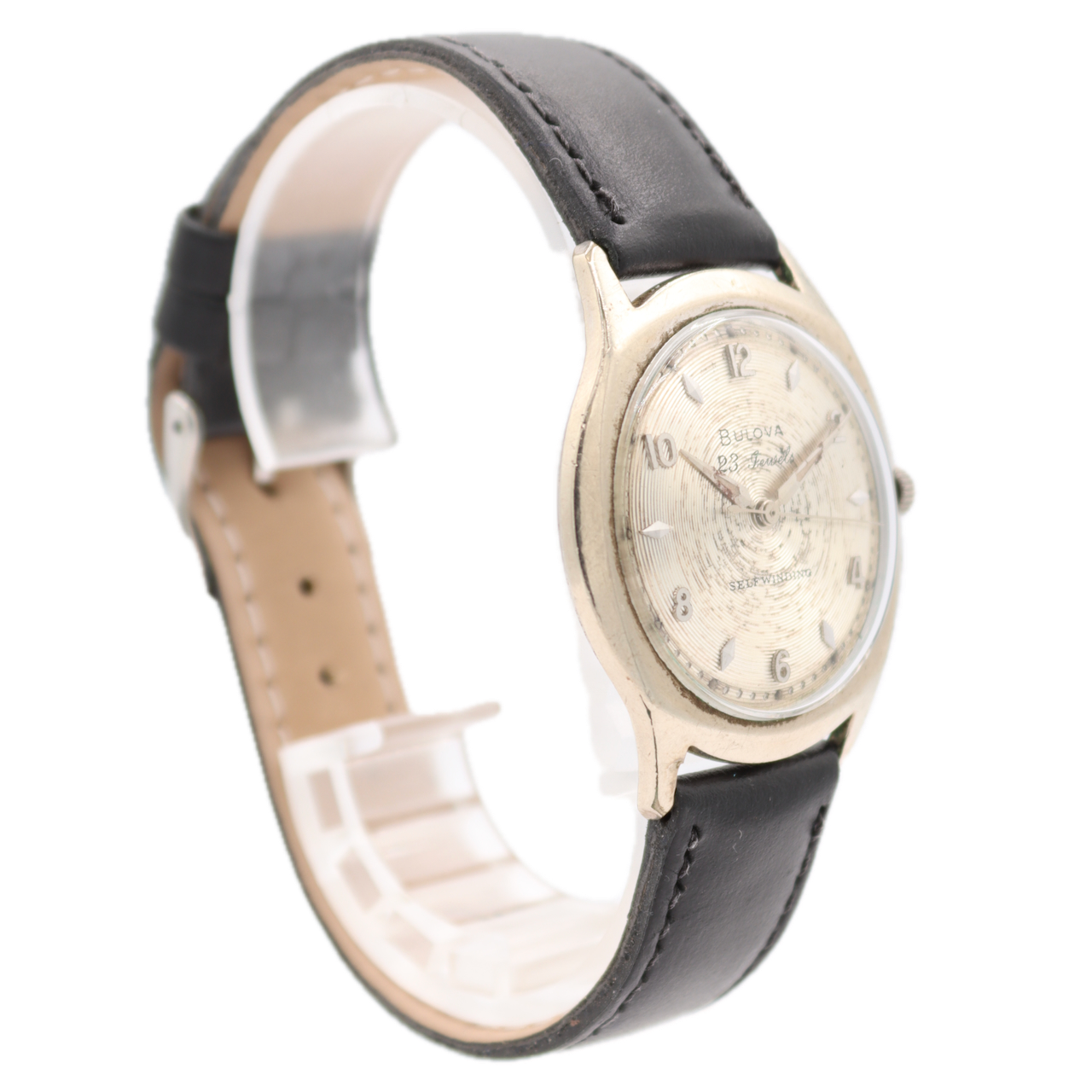 Vintage 35mm 1960 Bulova Men's Automatic Wristwatch 10BZAC USA 10k RGP W/ Box