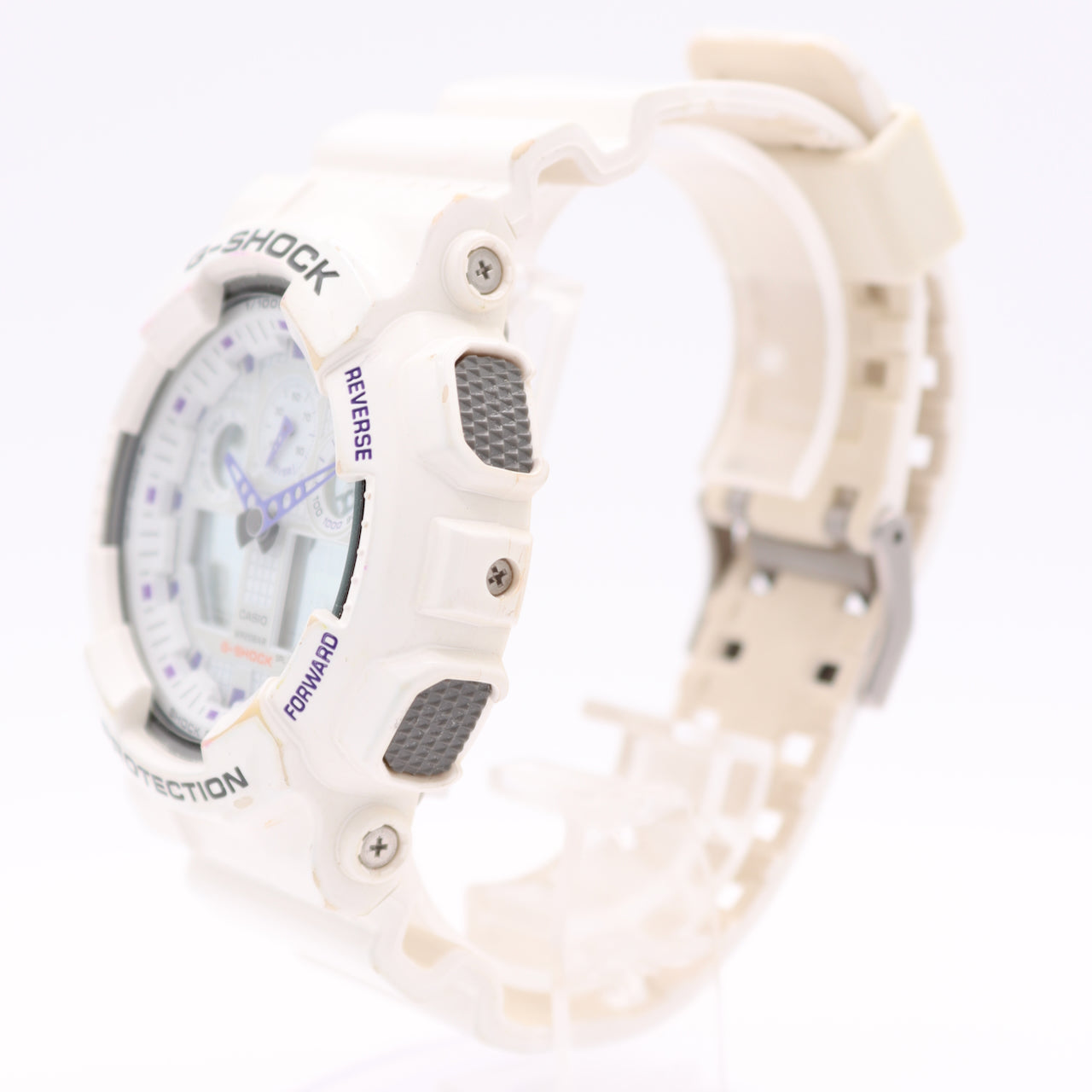 Casio G-Shock White Analog GA-100A 5081