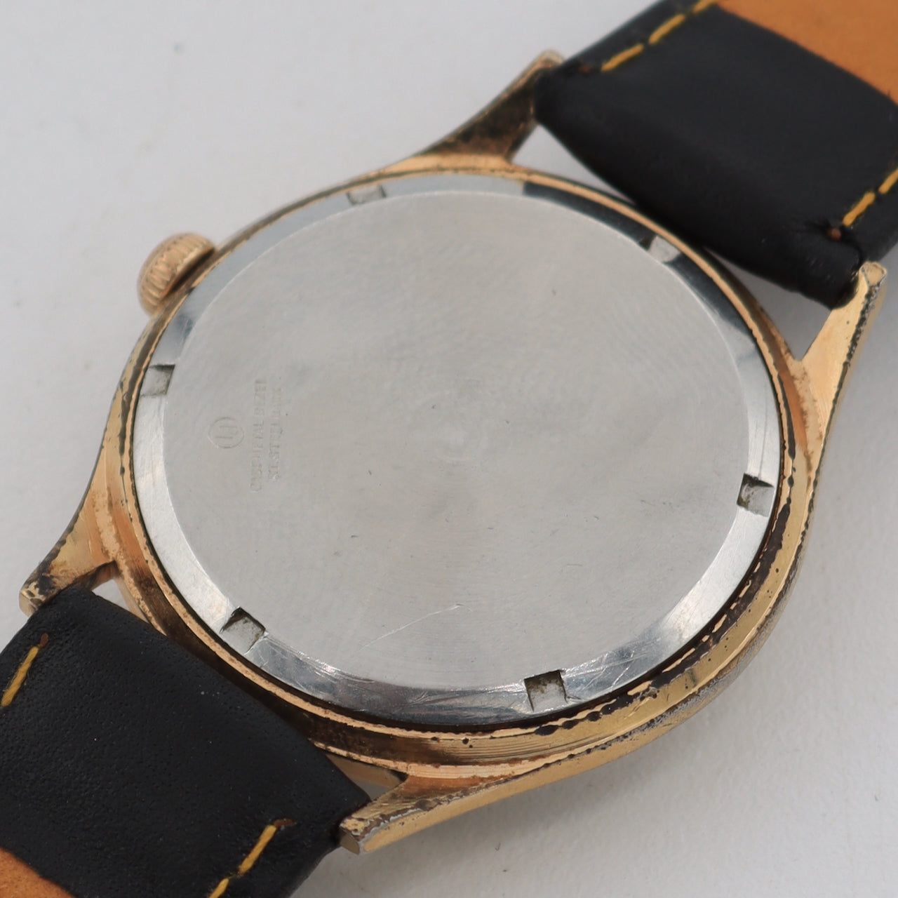 Vintage Elgin 0059 Sportsman Men's Mechanical Wristwatch P 72 Germany Gold Tone