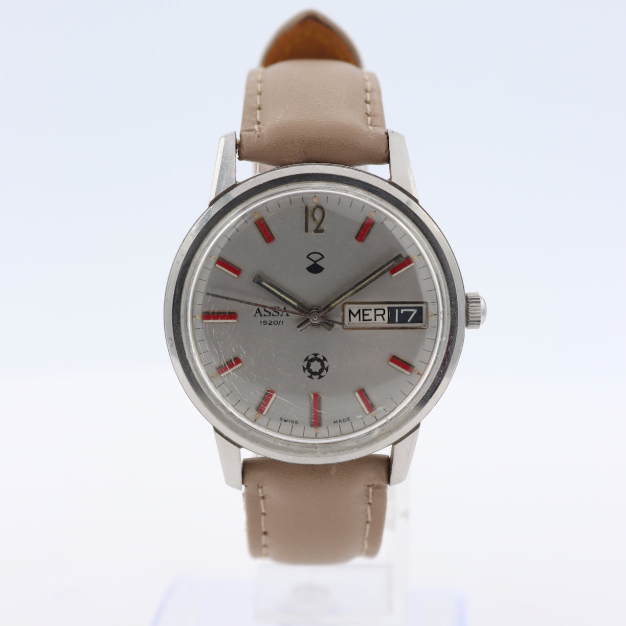 Vintage ASSA Prototype Men's Automatic Wristwatch A. Schild 1920 Steel