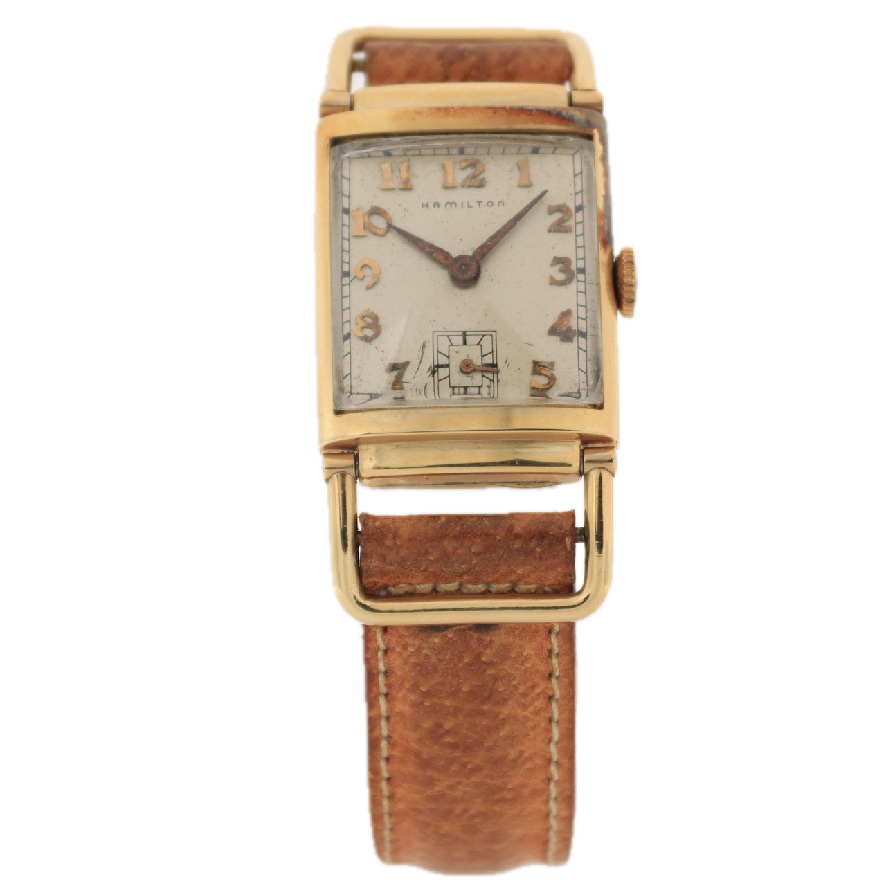 Vintage Hamilton Driver Style Men's Mechanical Wristwatch 982 USA 14k GF