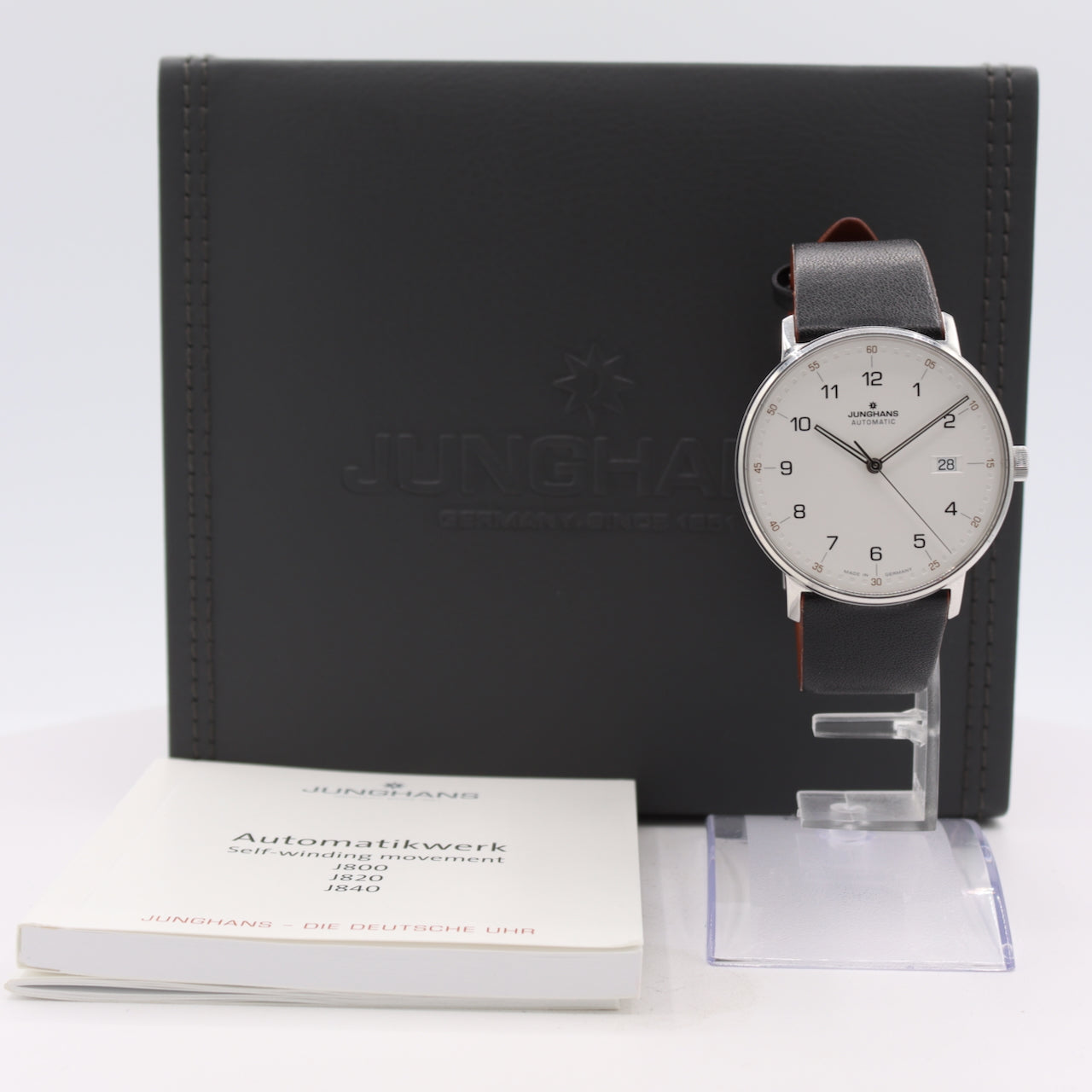39mm Junghans 27/4731.00 Form A Men's Automatic Wristwatch Steel W/ Box & Docs