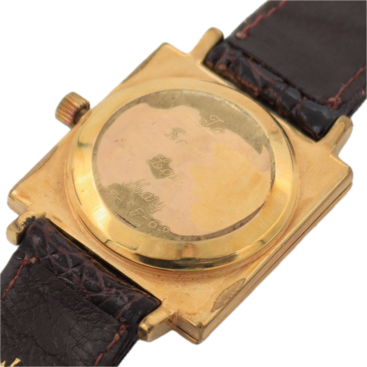 Vintage 1962 Bulova Sunburst Square Men's Automatic Wristwatch 10k RGP