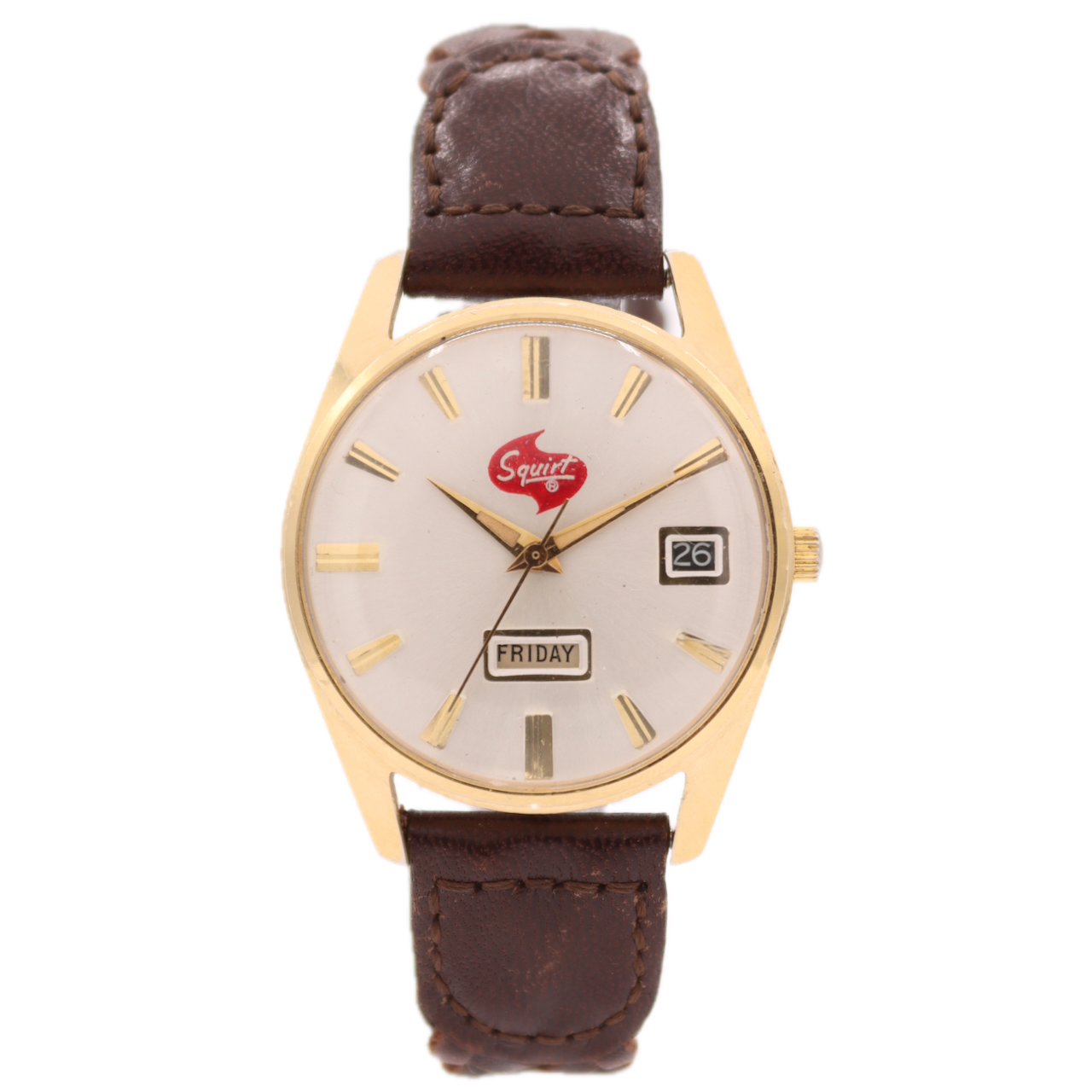 Vintage Squirt Silver Dial Day Date