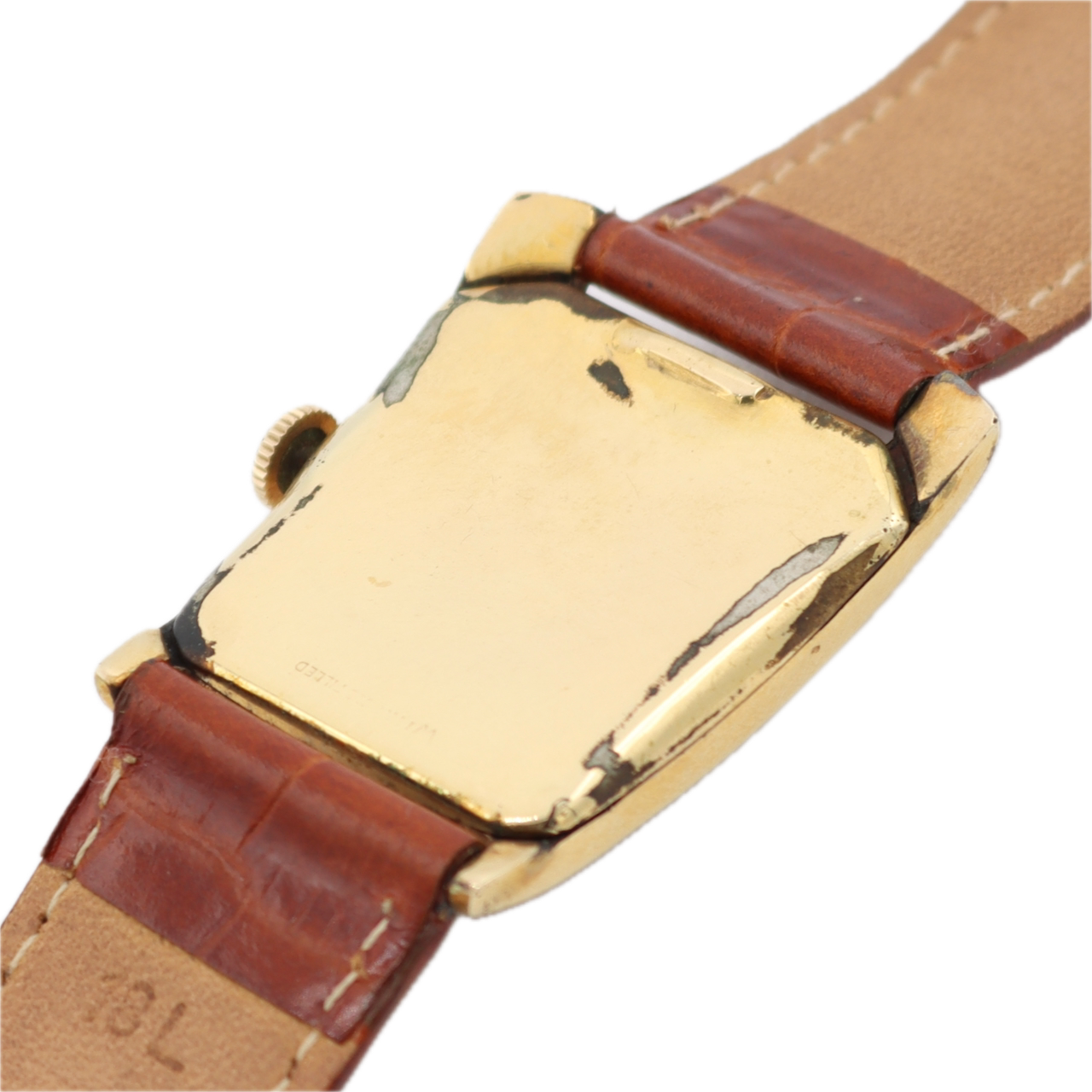 Vintage Lord Elgin 7614-WBB Dunbar Men's Mechanical Wristwatch 718 USA 14k GF