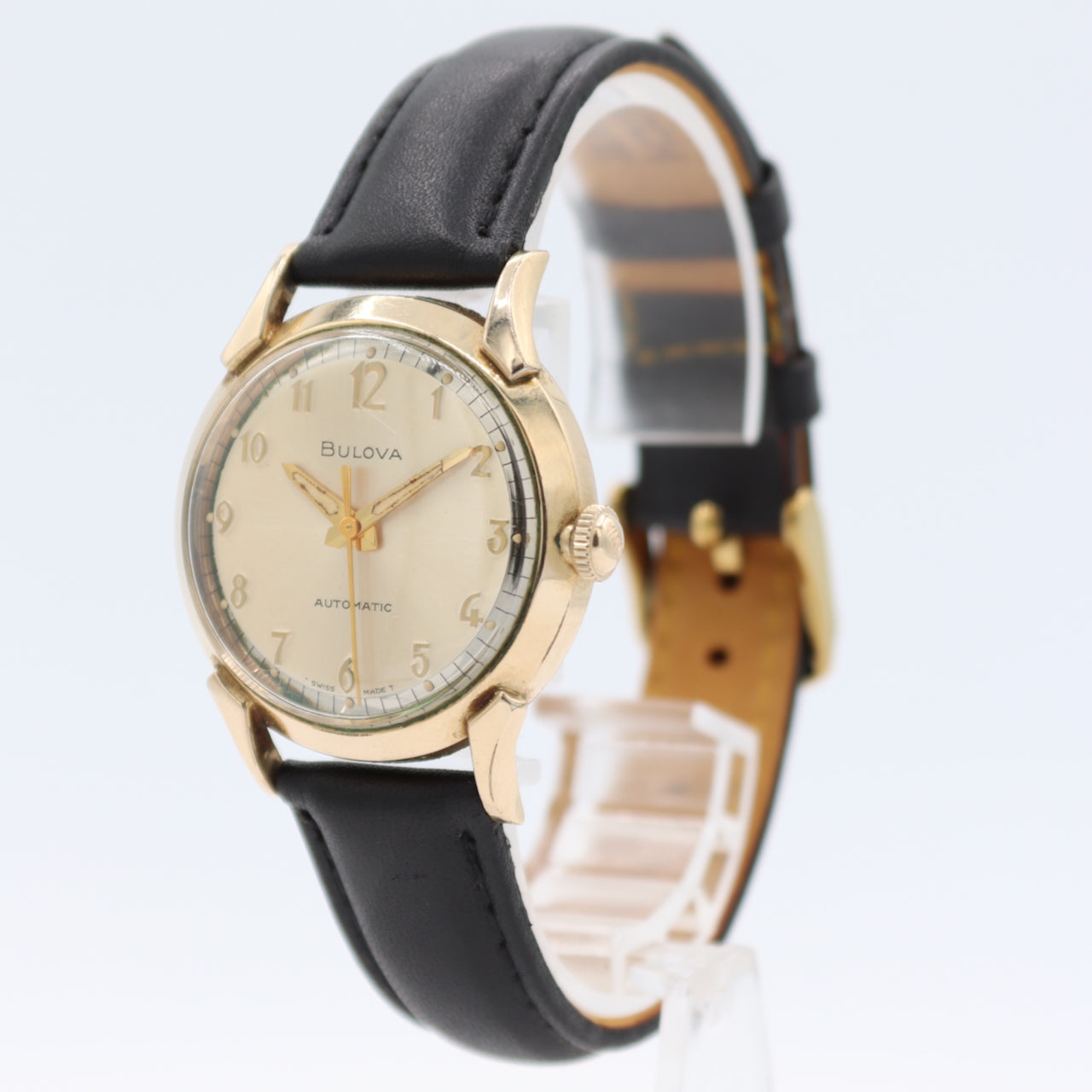 Vintage 1968 Bulova 2062 Elegant Men's Mechanical Wristwatch 11BLAC 10k RGP