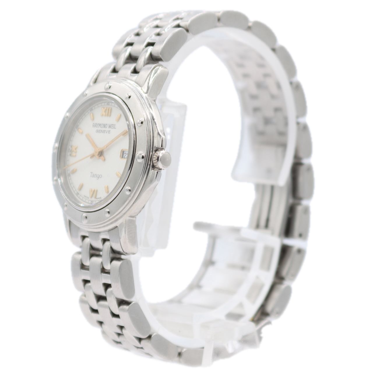 28mm Raymond Weil 5360 Tango Ladies Quartz Wristwatch ETA 956.112 Swiss Steel