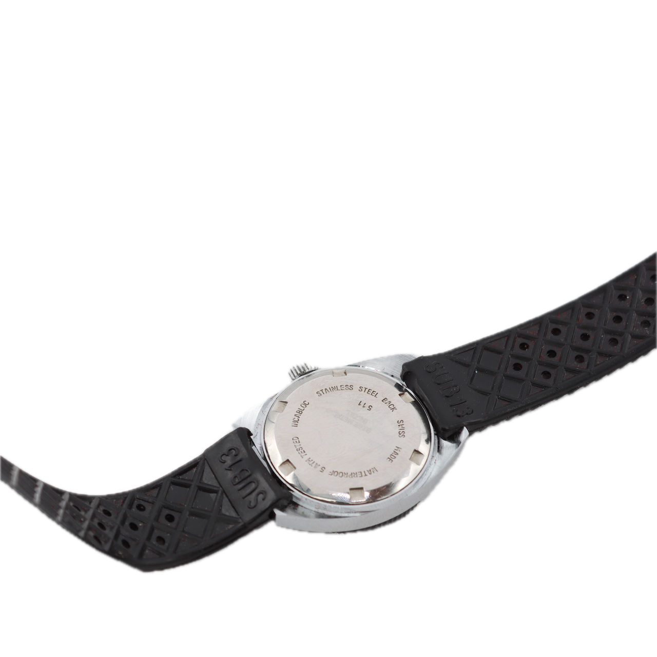 Vintage Depraz 511 Scuba Grey dial Ladies Mechanical Wristwatch Steel & Chrome