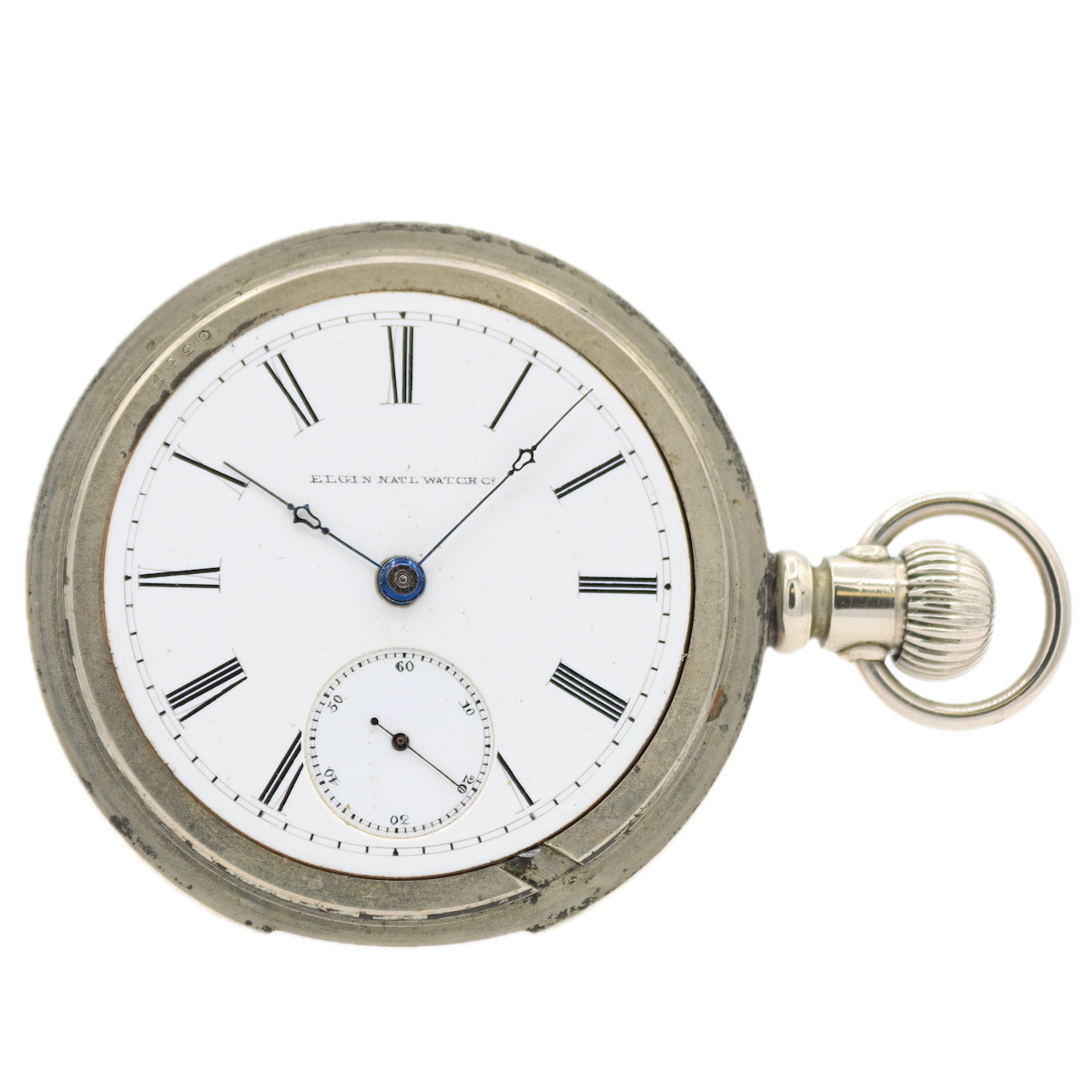 Antique 18s Elgin 15 Jewel Mechanical Hunter Config. Pocket Watch 80 Silverode