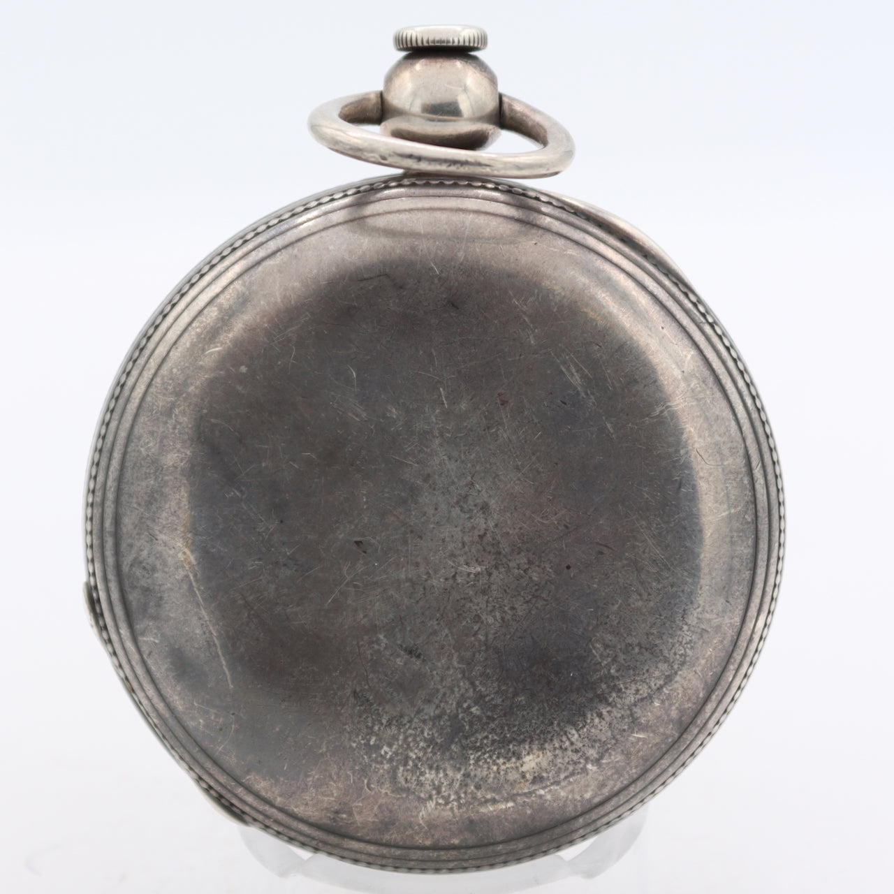 Antique 18s 1880 Waltham Key Hunter Pocket Watch George Washington Coin Silver