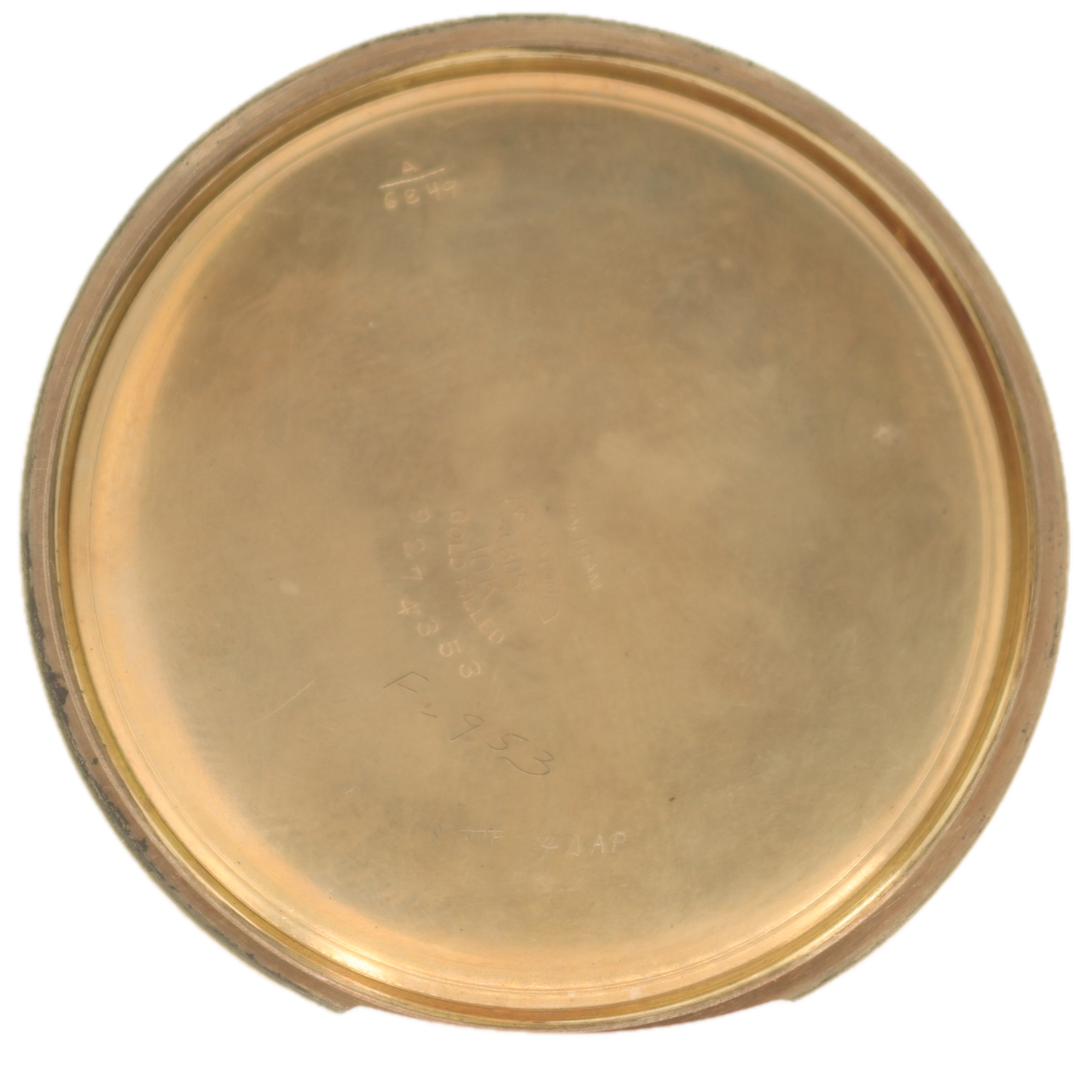 Vintage 16s 1943 Waltham 23 Jewel Railroad Pocket Watch Vanguard 10k GF USA