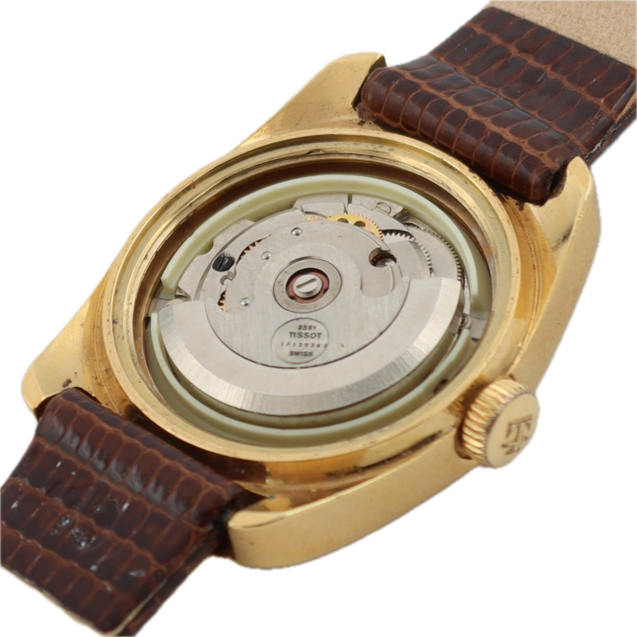 Vintage 1974 Tissot Seastar Ladies Automatic Wristwatch 2381 Swiss Gold Plated