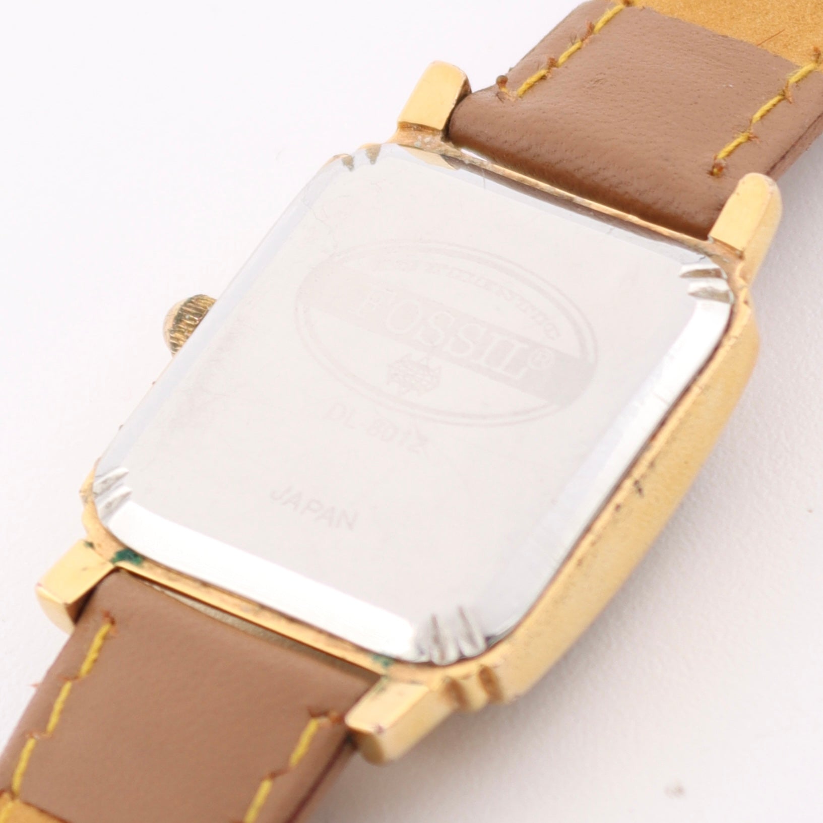 Vintage Fossil DL-8012 Moon Phase Ladies Quartz Wristwatch Quartz Gold Tone