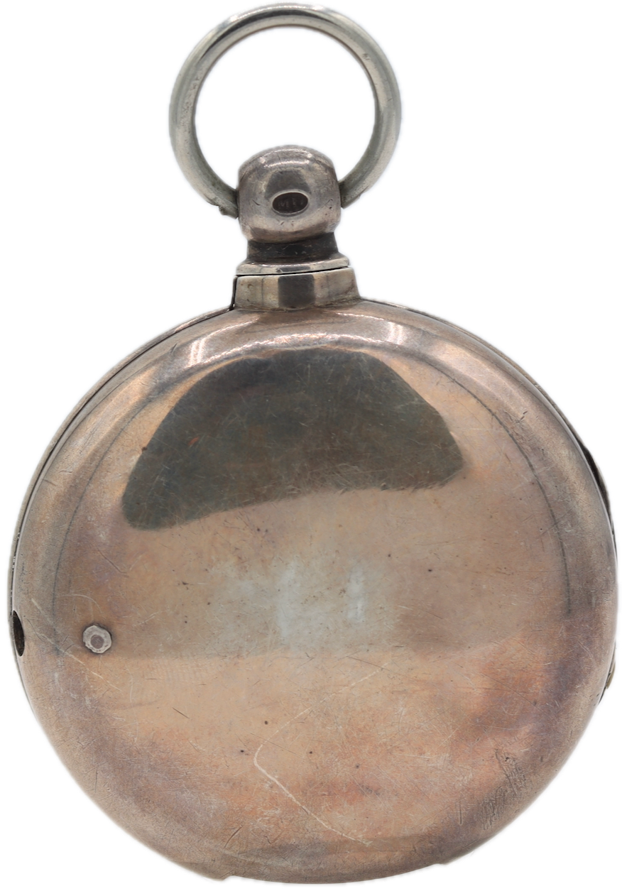 Antique Johnstone Pair Case Key Fusee Pocket Watch Liverpool Sterling Silver