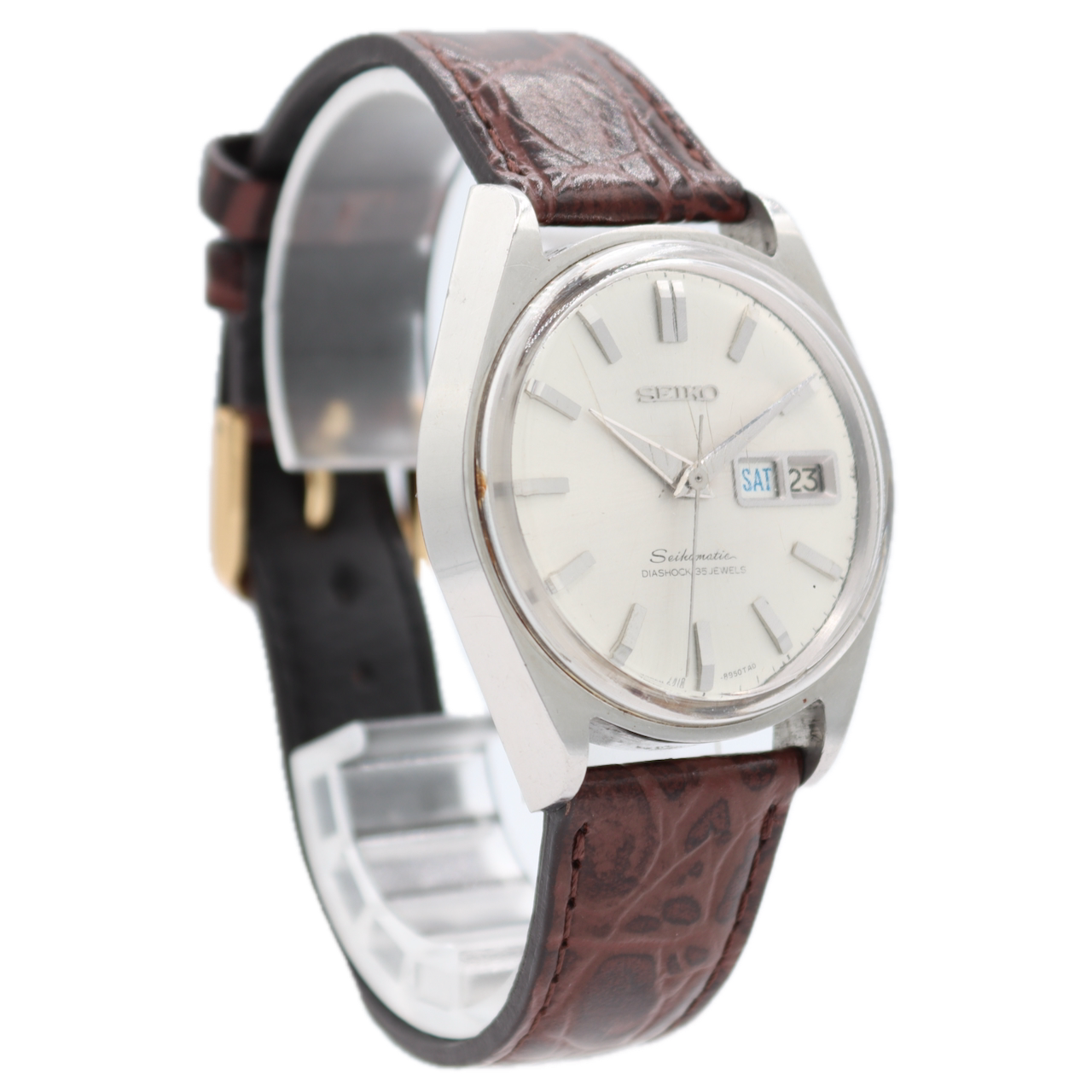 Vintage Seiko 6218-8950 Seikomatic "Weekdater" Men's Automatic Wristwatch Steel