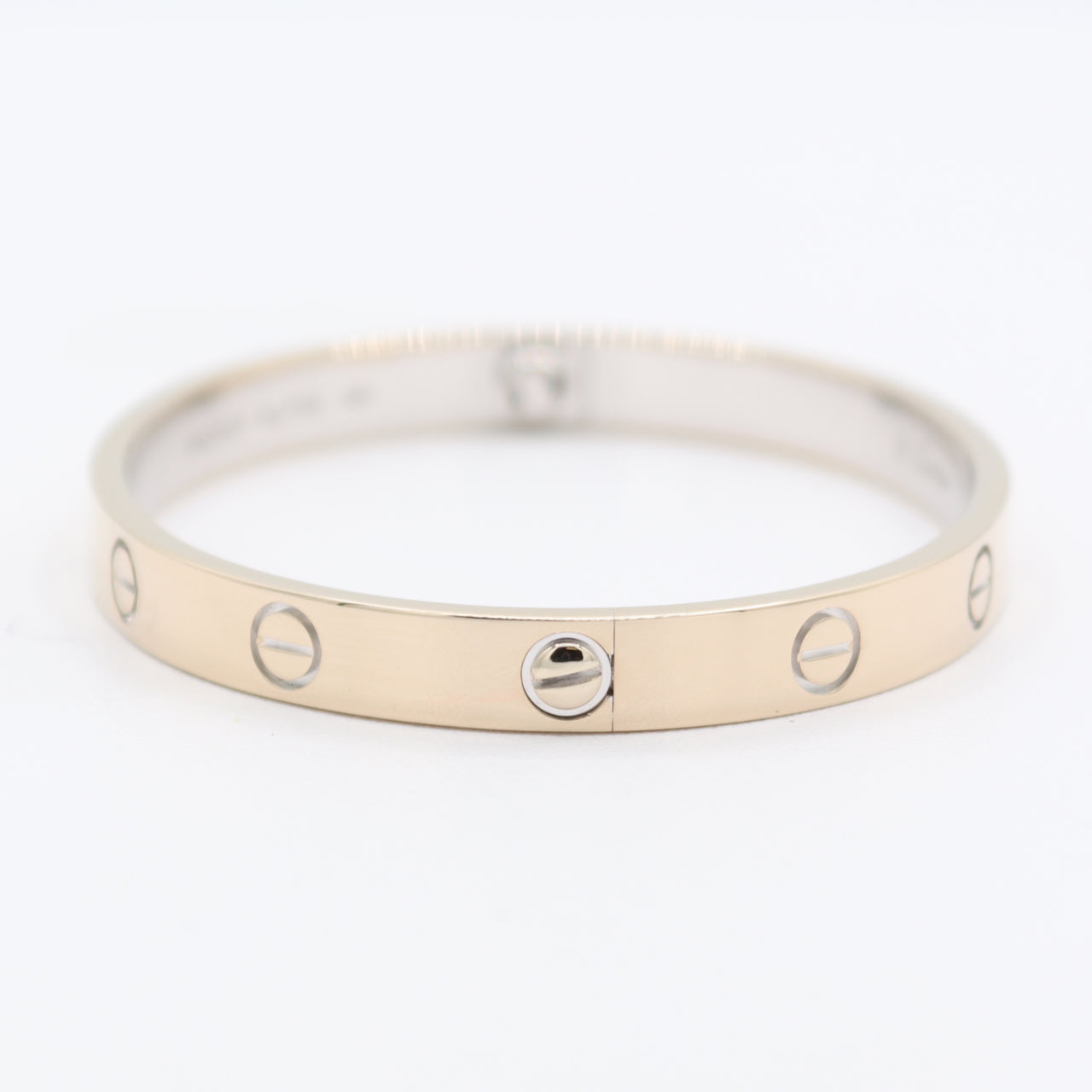 17cm Cartier LOVE Ladies Bracelet 18k White Gold W/Box and W. Gold Screw Driver