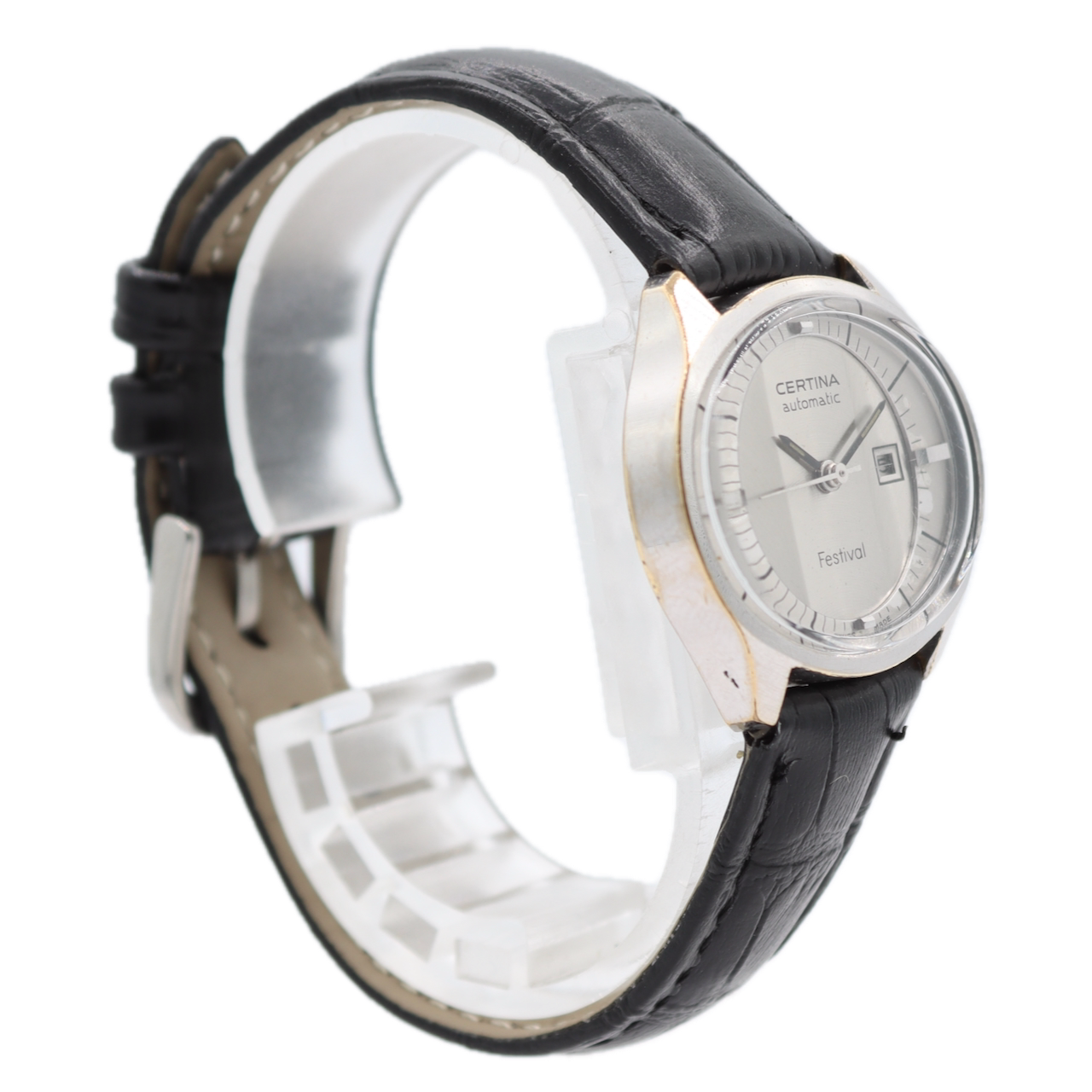 Vintage 30.5mm Certina Festival Men's Automatic Wristwatch 17-351 Chrome Plated