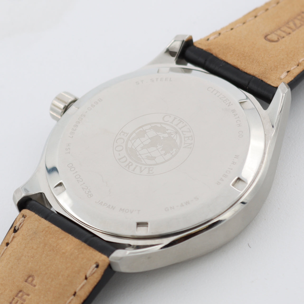 43mm Citizen B690-S066387 Eco-Drive Date Men's Quartz Wristwatch Japan Steel