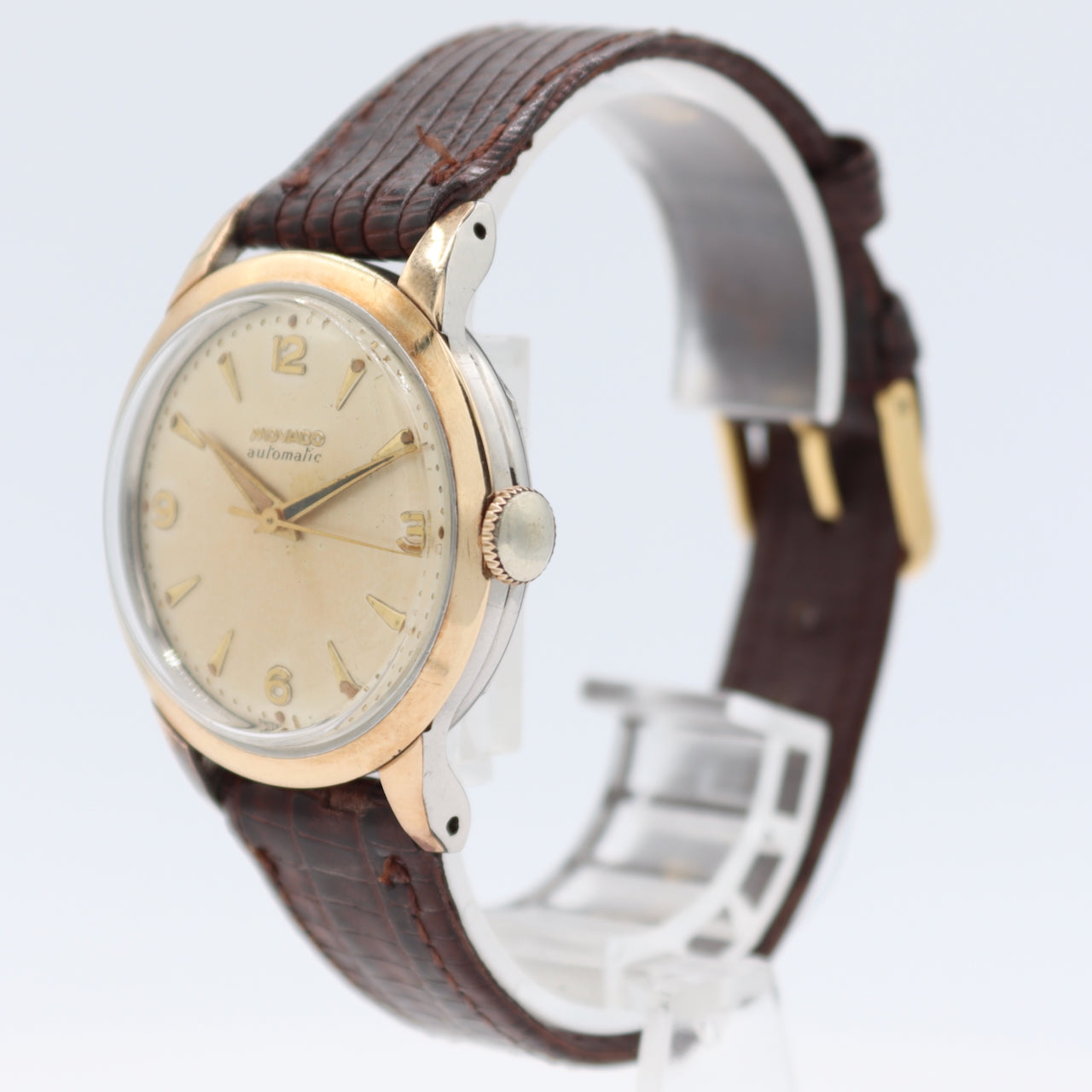 Vintage 33m Movado 16160 Tropical Men's Automatic Wristwatch Swiss Gold Capped