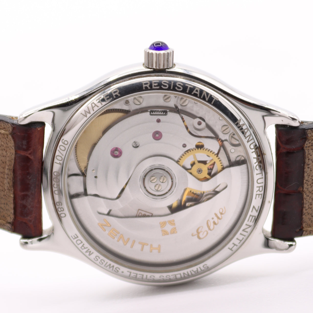 Vintage Zenith Elite White Roman Dial 90/01.0050.680