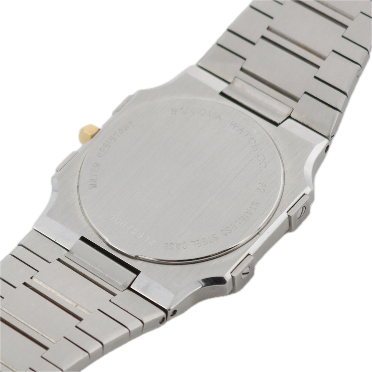 Vintage 30mm 1982 Bulova Millenia Date Men's Quartz Wristwatch Swiss Octagon
