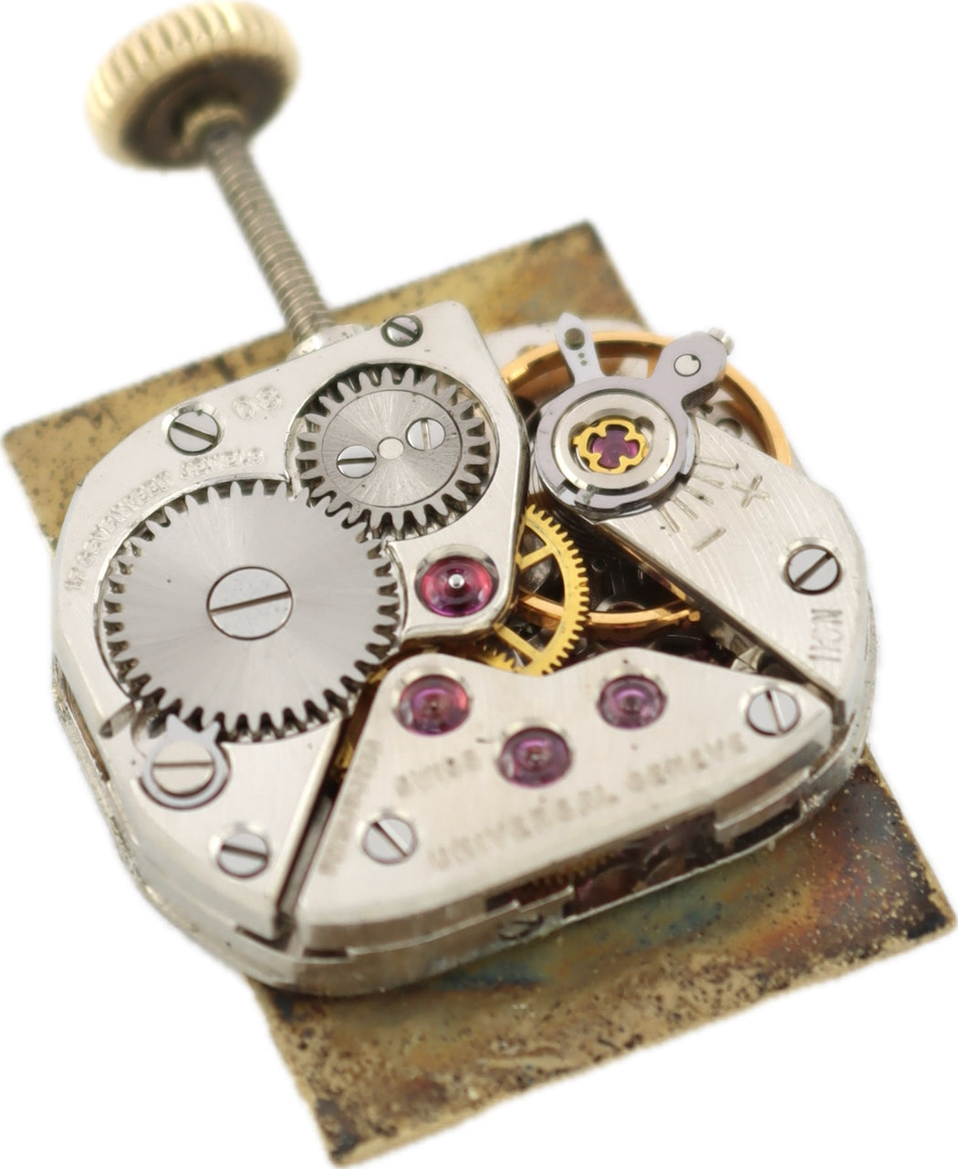 Vintage 26mm Universal Geneve 2344657 Square Ladies Wristwatch 08 Gold Plated