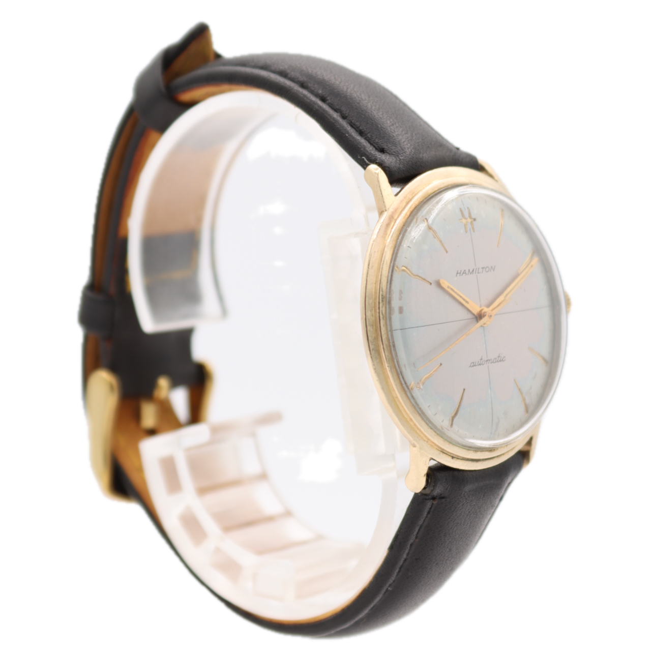 Vintage 33mm Hamilton Crosshairs Men's Automatic Wristwatch Swiss 10kGF Classic