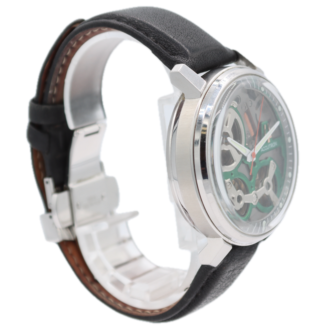 2021 Accutron 2ES6A001 Spaceview 2020 Men's Quartz Wristwatch NS30 Steel W/ Box