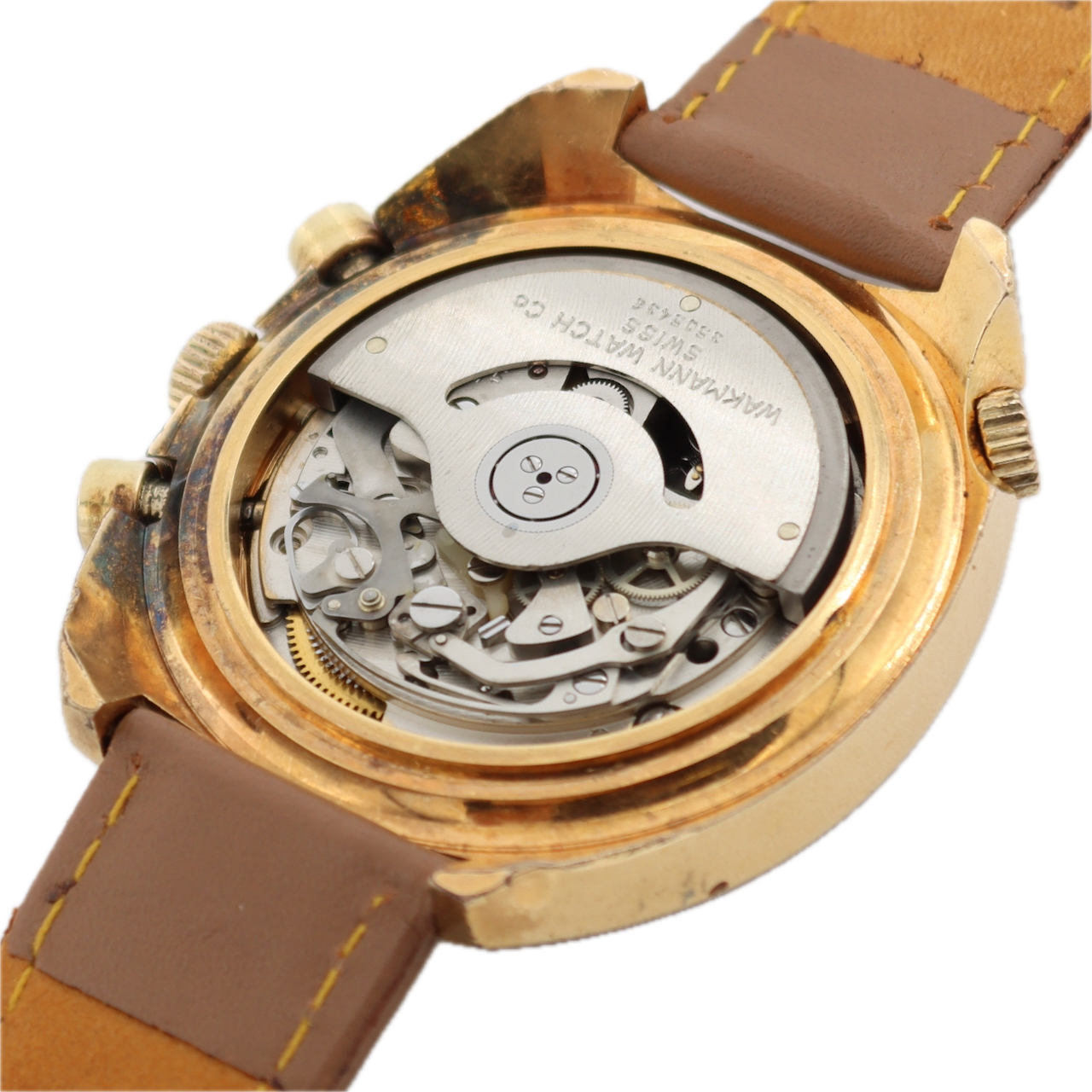 Wakmann 9804 Regatta Yachting Men's Automatic Wristwatch Gold Plated Serviced