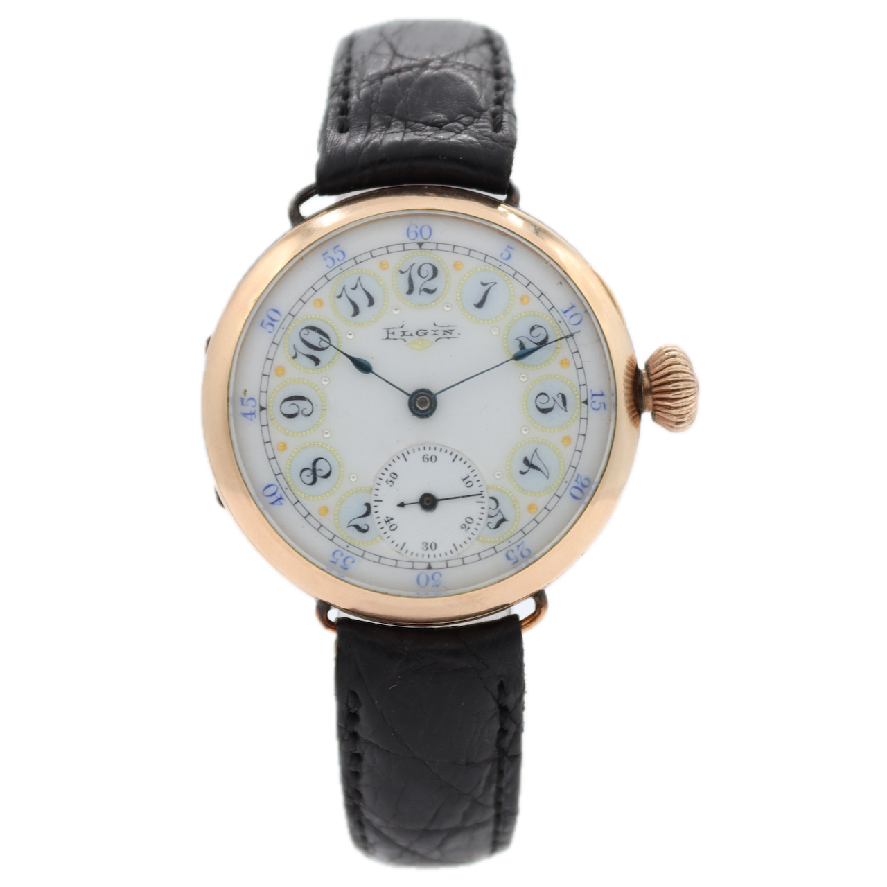 Vintage 1912 Elgin Multicolor Men's Mechanical Wristwatch 320 USA 10kGF Serviced