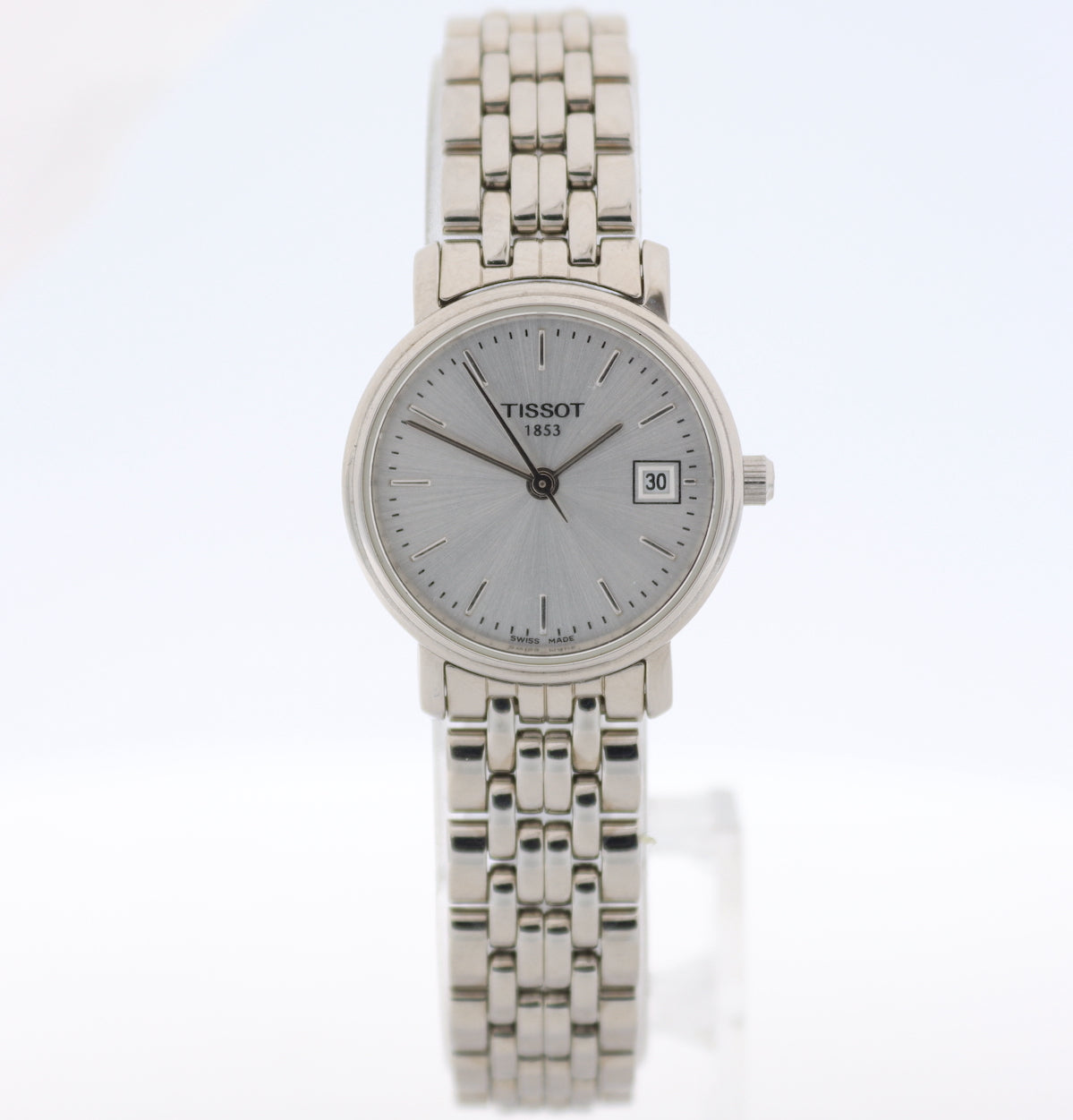 Tissot SKR-BC Sunburst Dial Ladies Quartz Wristwatch Swiss Made Steel
