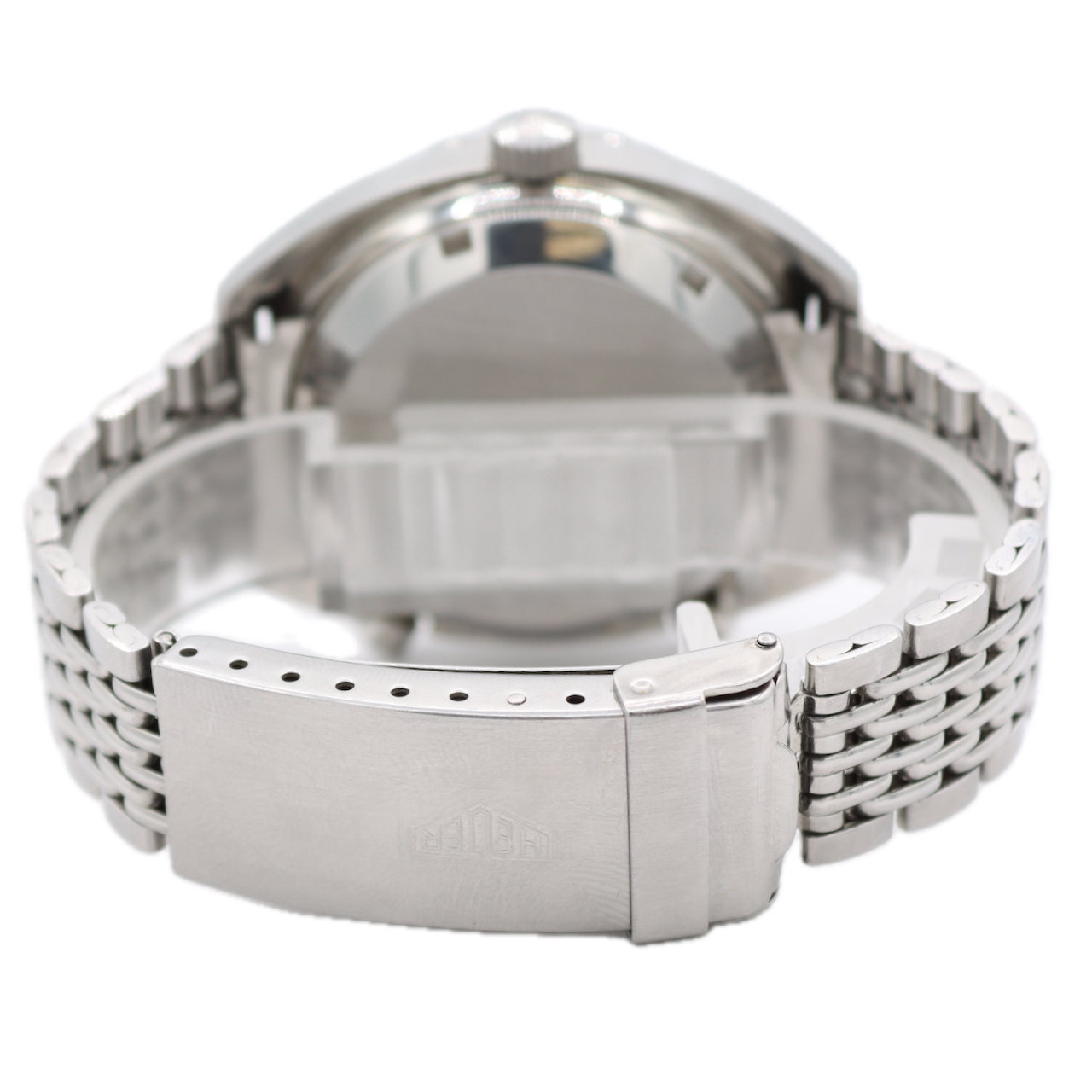 Vintage Heuer 11630 Autavia "Orange Boy" Silver Men's Wristwatch Calibre 12