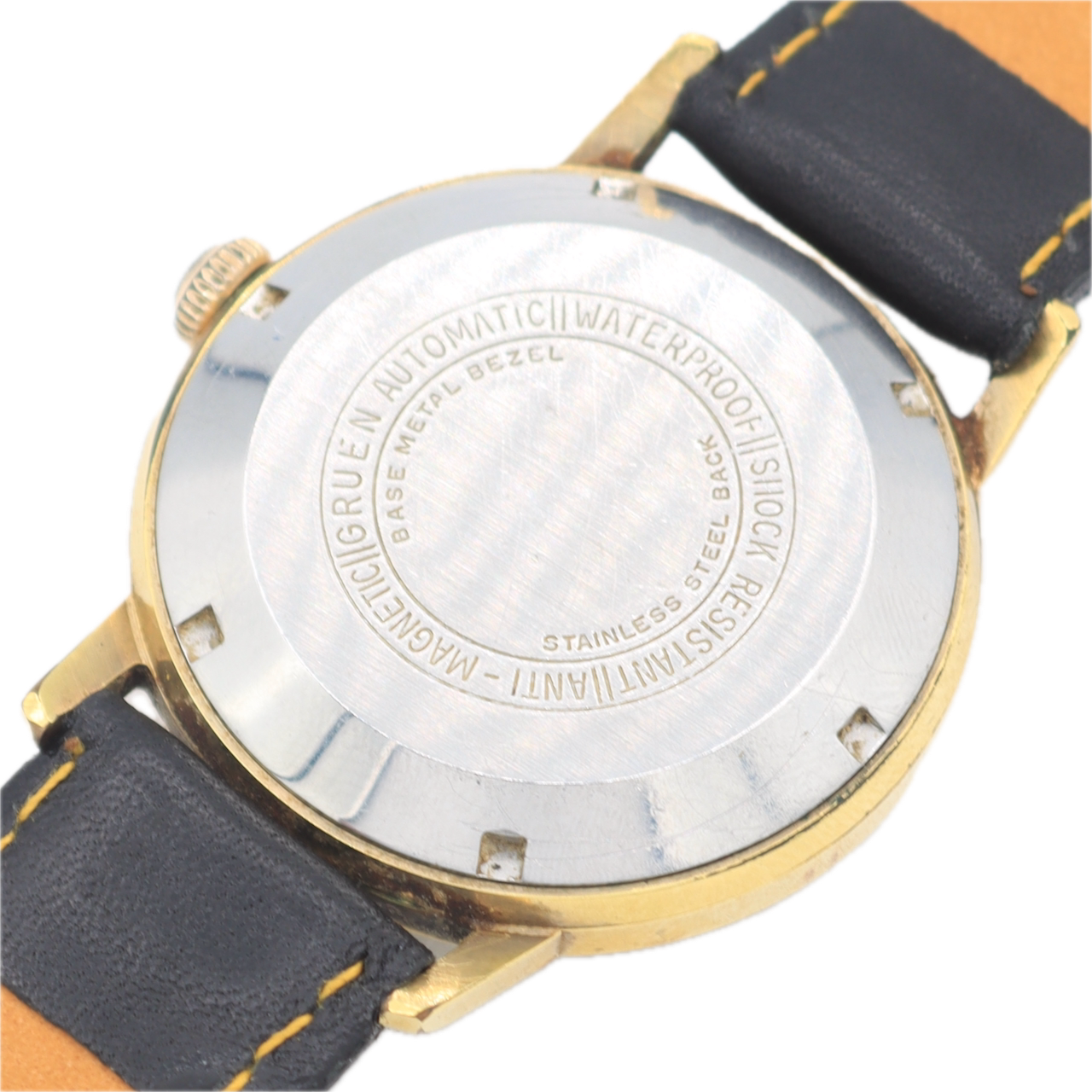 Vintage Gruen B.P.O.E Elks Men's Automatic Wristwatch 580 CD Swiss Gold Tone
