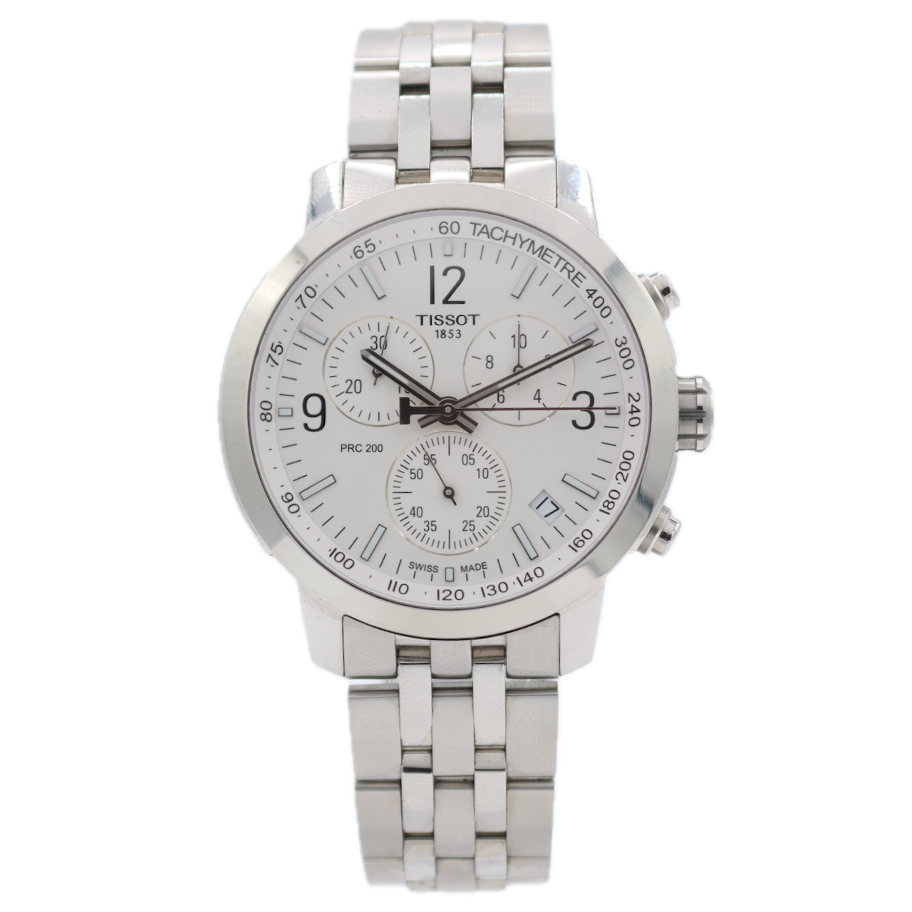 43mm Tissot T114.417 PRC 200 Men's Quartz Wristwatch ETA G10.212 Swiss S.Steel