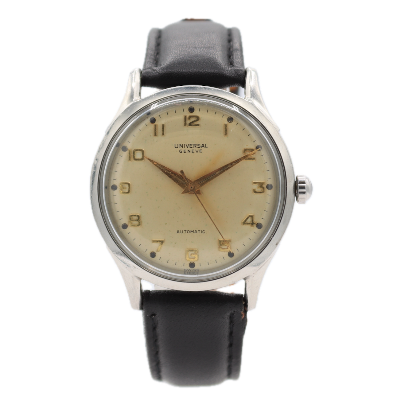 Vintage 35mm 1952 Universal Geneve 20207 Men's Automatic Wristwatch 138SS Steel