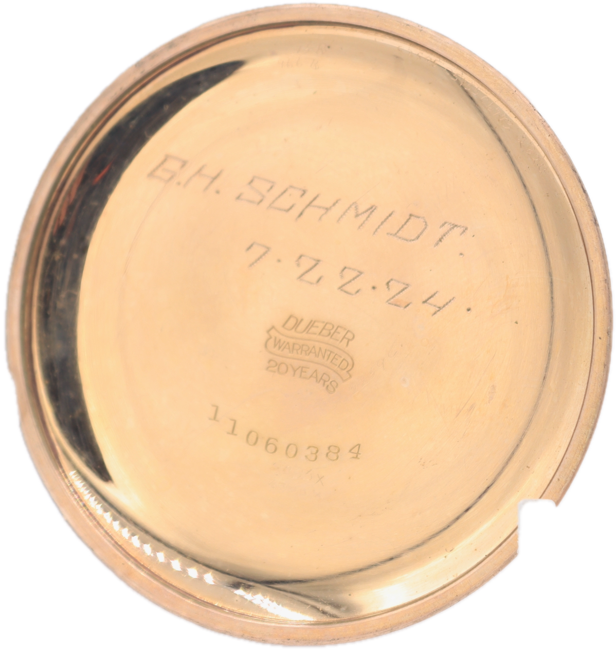 Antique 16s 1922 Illinois Montgomery Railroad Pocket Watch Bunn Special USA