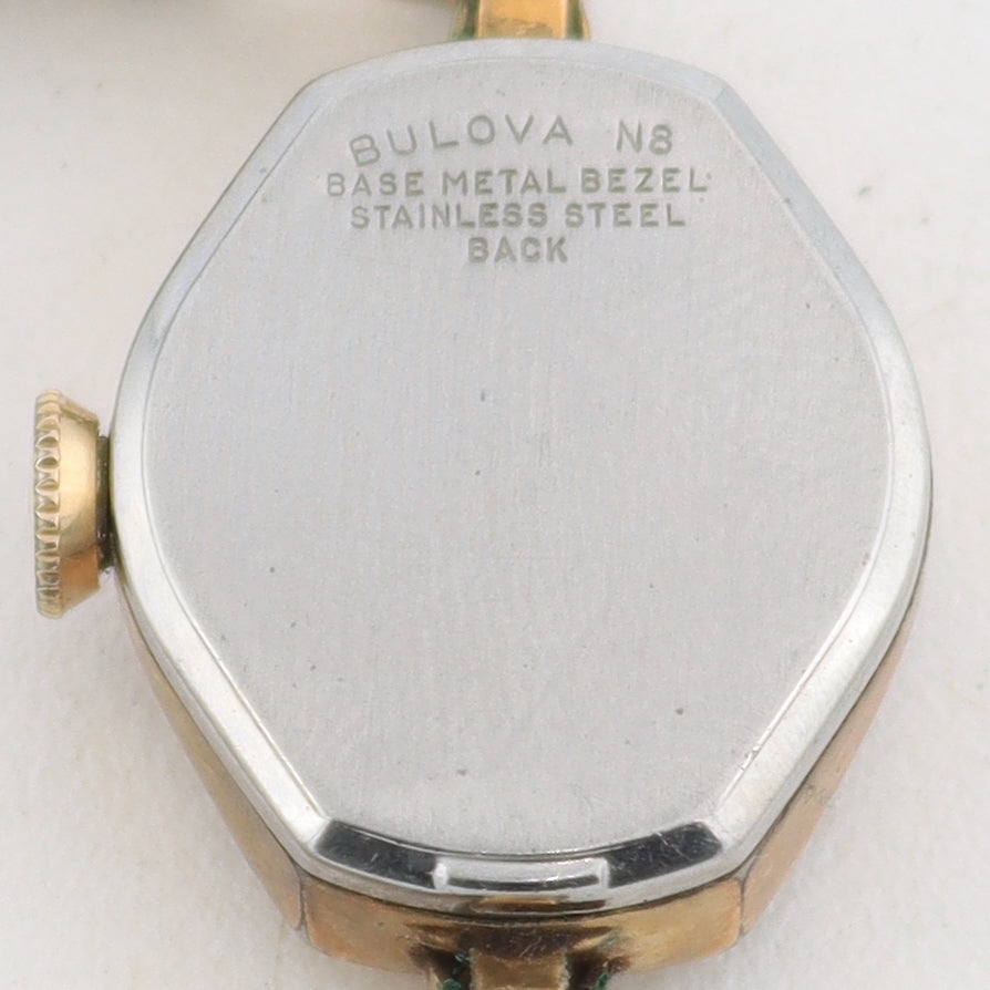Vintage 1978 Bulova 3768 Brown Sunburst Ladies Mechanical Wristwatch 692 Swiss