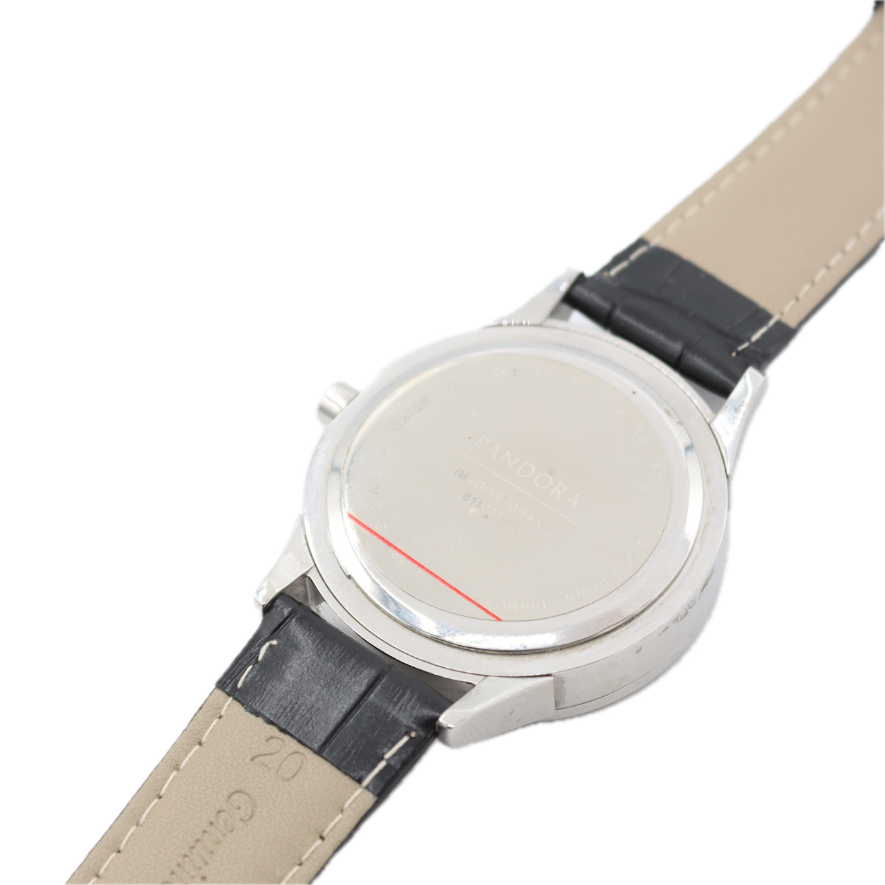 Vintage Pandora 811007WH Imagine Grand Men's Quartz Wristwatch Swiss Steel