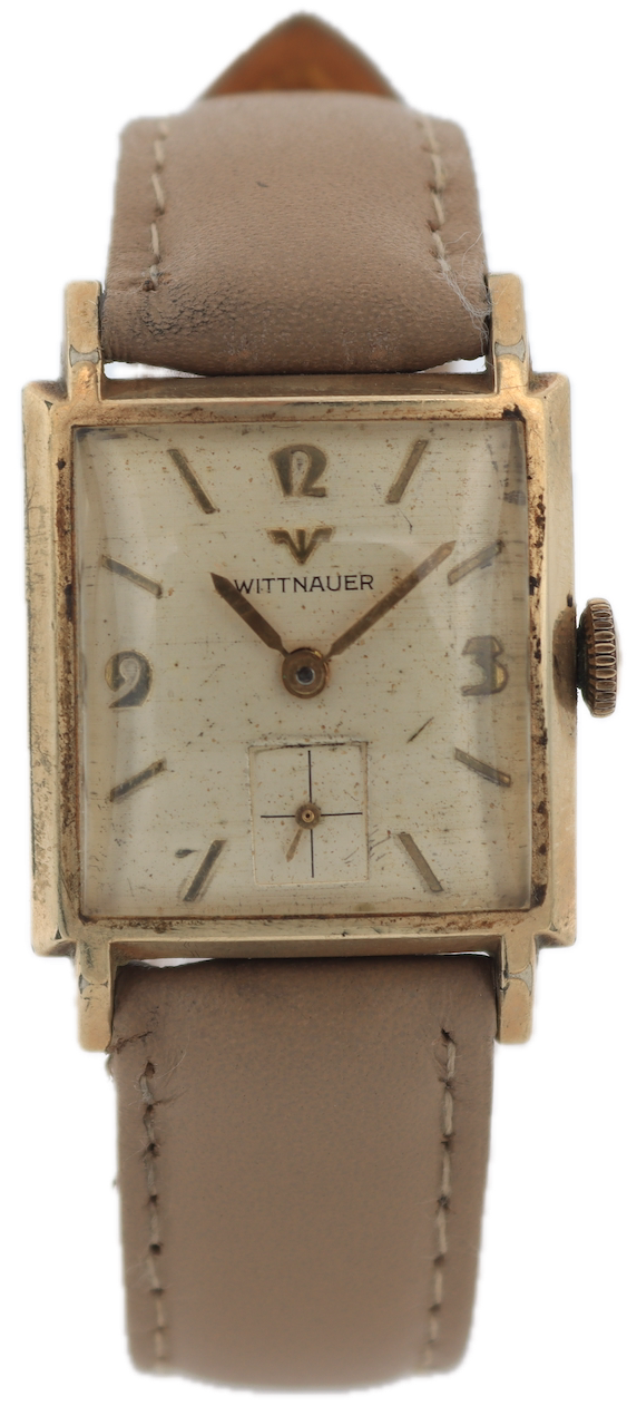 Vintage Wittnauer 2282 10TN Linen Men's Mechanical Wristwatch 76/3G Swiss