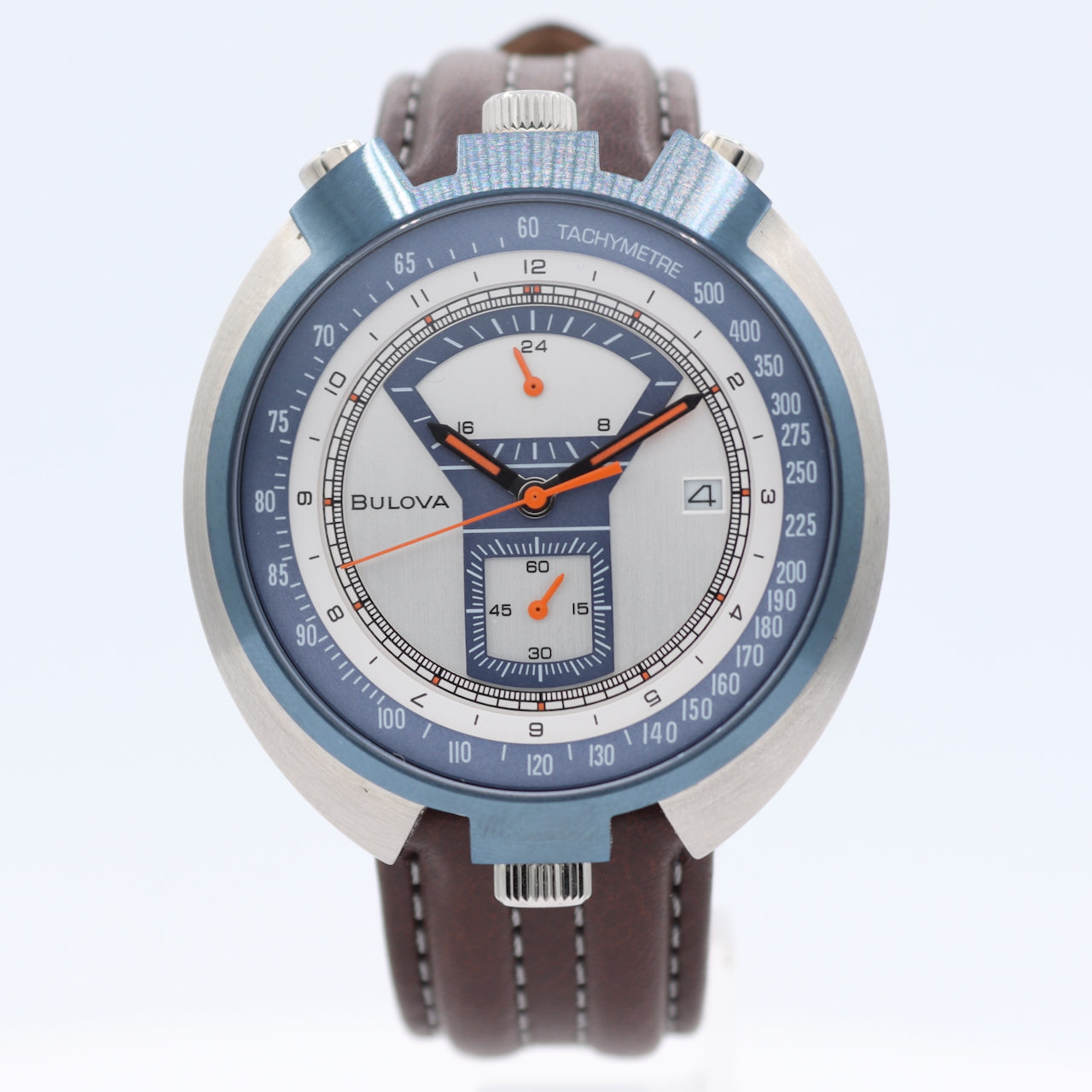 2023 Bulova 31008-6W Parking Meter Men's Chronograph Wristwatch Steel W/ Box
