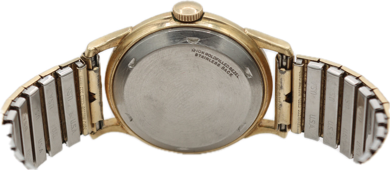 Vintage 32mm Wittnauer Men's Automatic Wristwatch 11ARG 10k Gold Filled