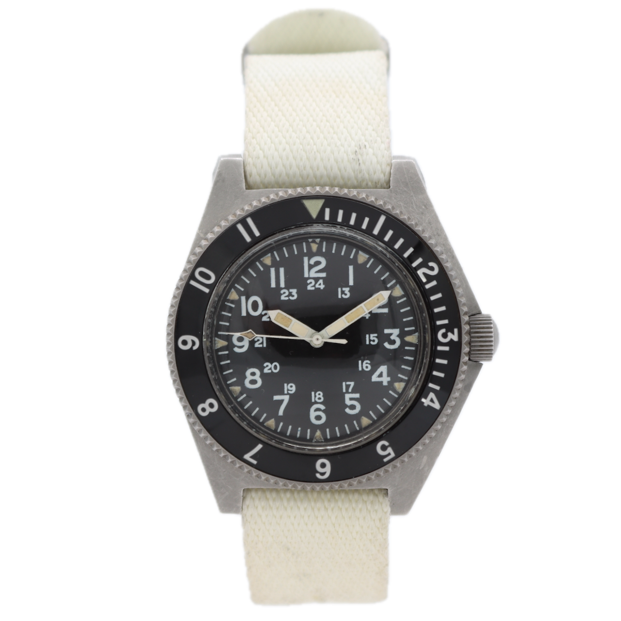Vintage Benrus Type II Class A Men's Wristwatch Steel Military Diver Serviced