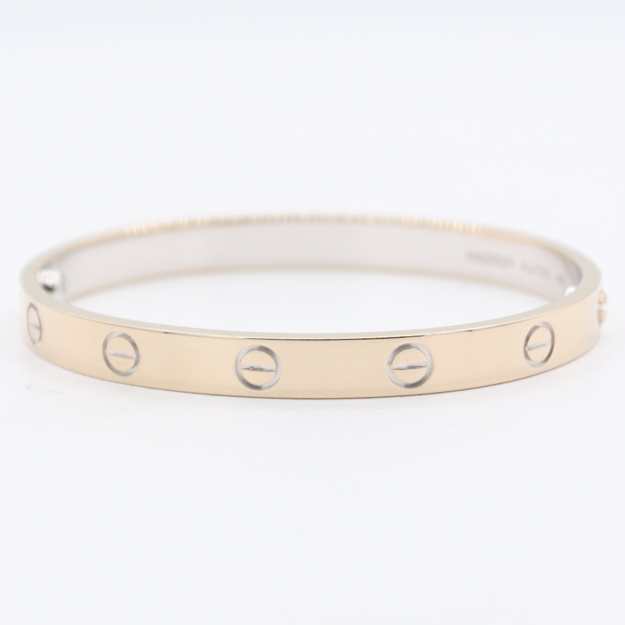 17cm Cartier LOVE Ladies Bracelet 18k White Gold W/Box and W. Gold Screw Driver