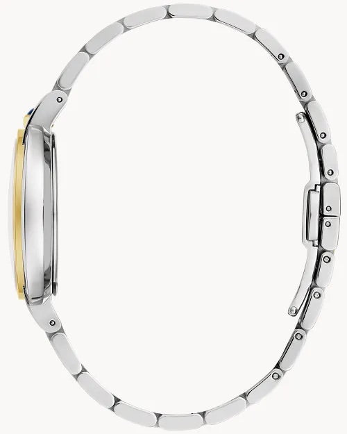 29mm Bulova 98L320 Rubaiyat Two Tone Ladies Quartz Wristwatch Steel Elegant