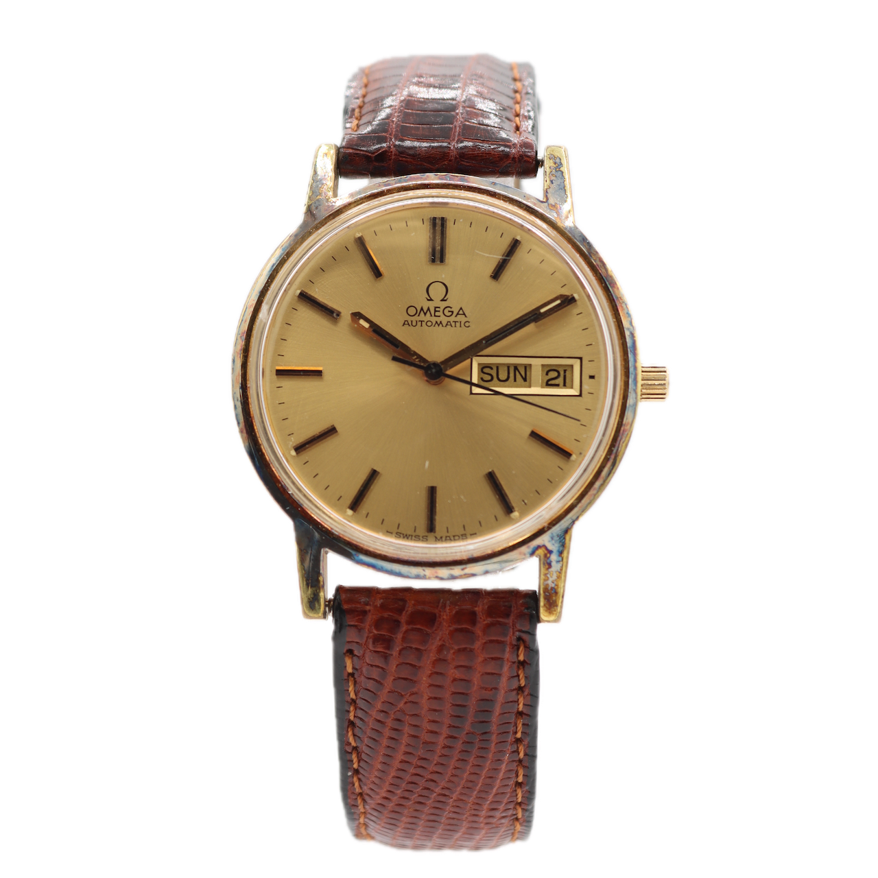 Vintage Omega 166.0117 Day-Date Men's Automatic Wristwatch 1020 Swiss w Box