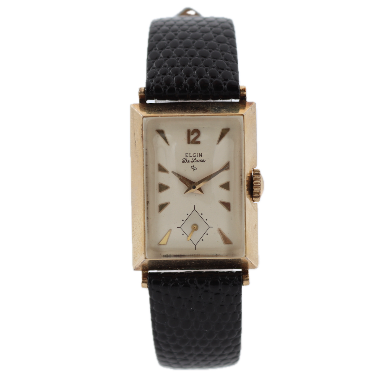 Vintage Elgin 5527 DeLuxe 17 Jewel Men's Mechanical Wristwatch 672 USA 10k GF