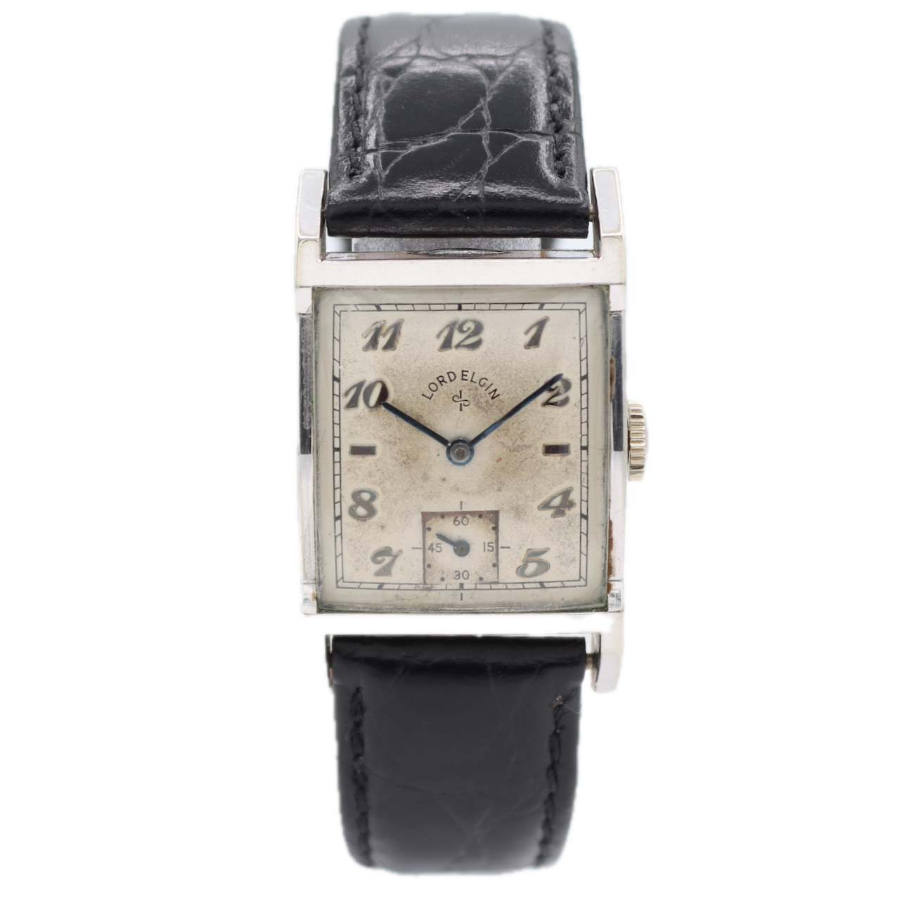 Vintage Lord Elgin 4617C Men's Mechanical Wristwatch 626 USA 14k White GF