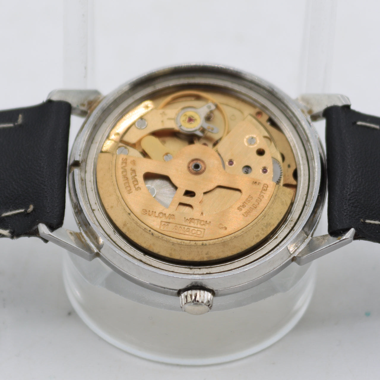 Vintage 33mm 1979 Bulova Sea King Men's Automatic Wristwatch 11ANACD Steel Runs