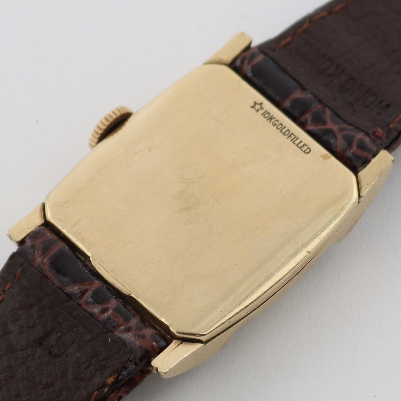 Vintage 25mm Elgin 5714 15 Jewel Men's Mechanical Wristwatch 554 USA 10k GF