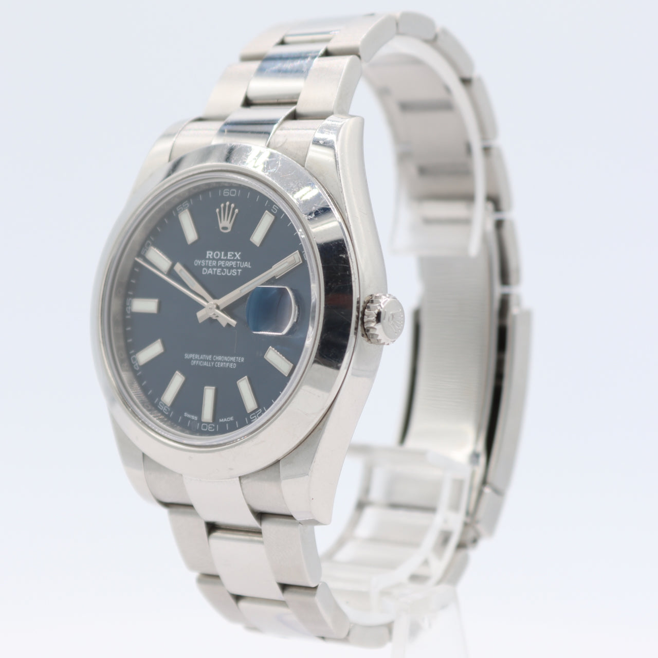 Rolex 116300 Datejust II Men's Automatic Wristwatch Swiss Steel Blue Dial